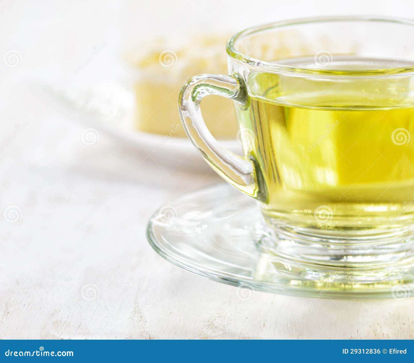 Cup of Herbal Tea and Fresh Cake Stock Photo Image of meal, dish
