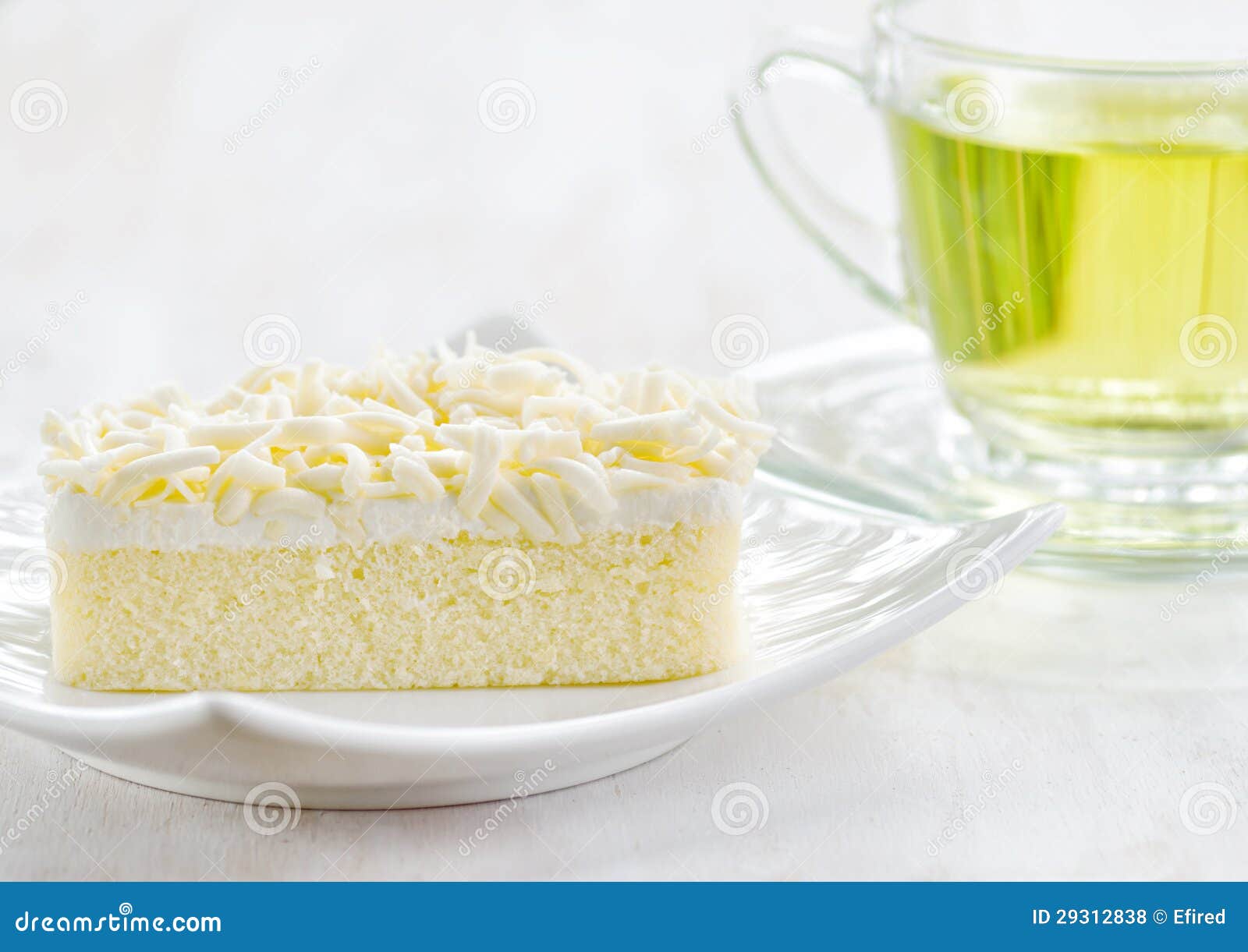 Cup of Herbal Tea and Fresh Cake Stock Photo Image of refreshment