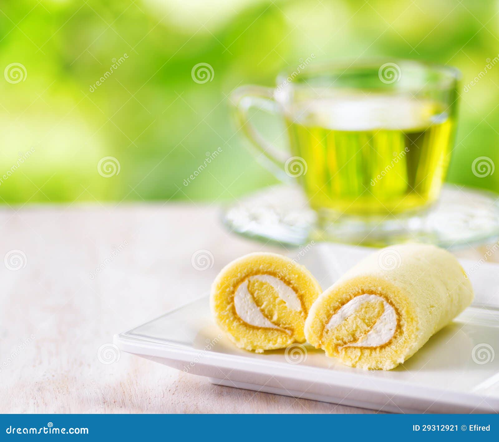 Cup of Herbal Tea and Fresh Cake Stock Image Image of kitchen, liquid