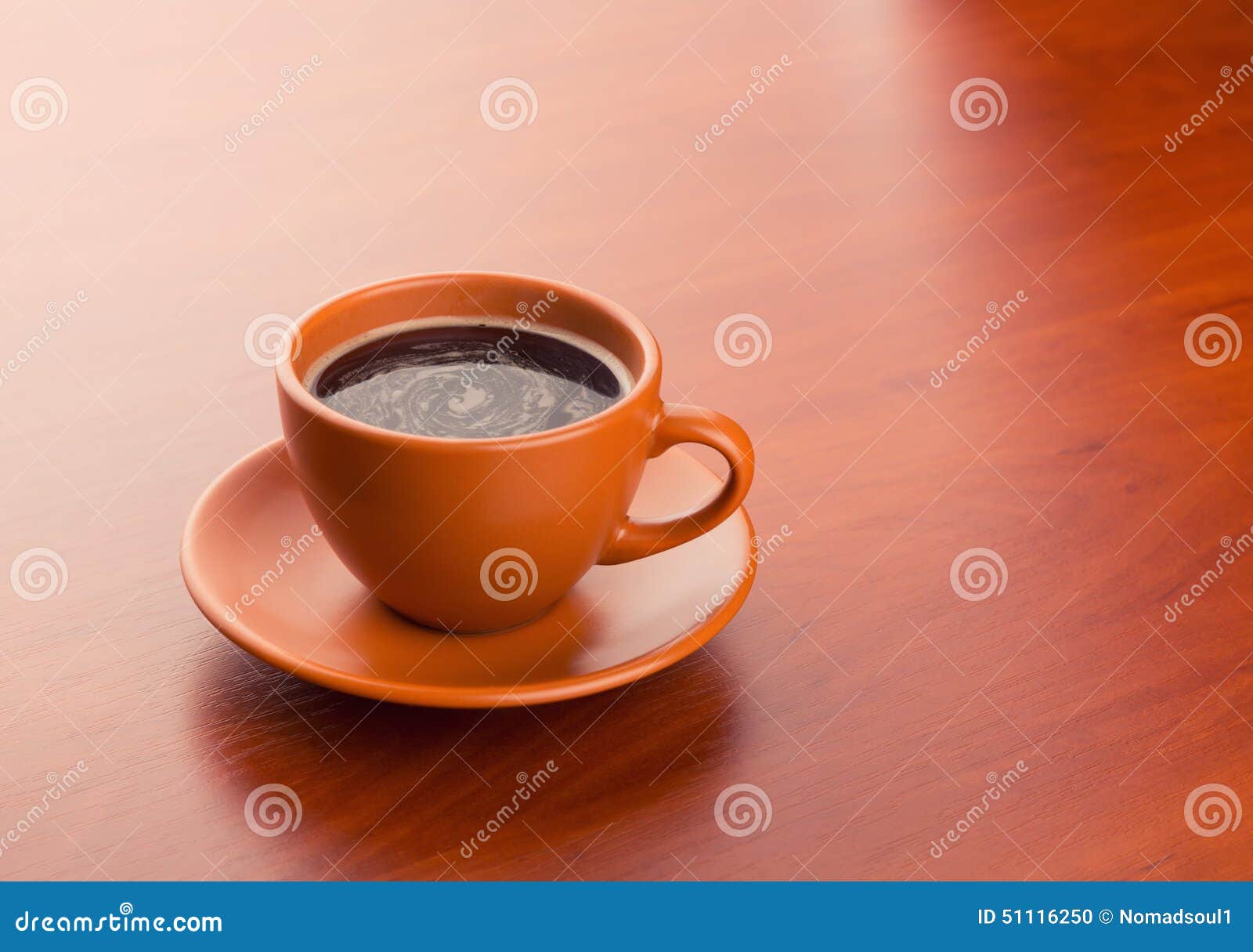 Cup of Hot Coffee on the Table Stock Photo Image of full, blank 51116250