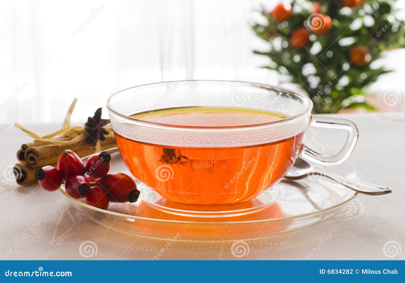 Cup of hot tea stock photo. Image of cinnamon, drink, fruity 6834282