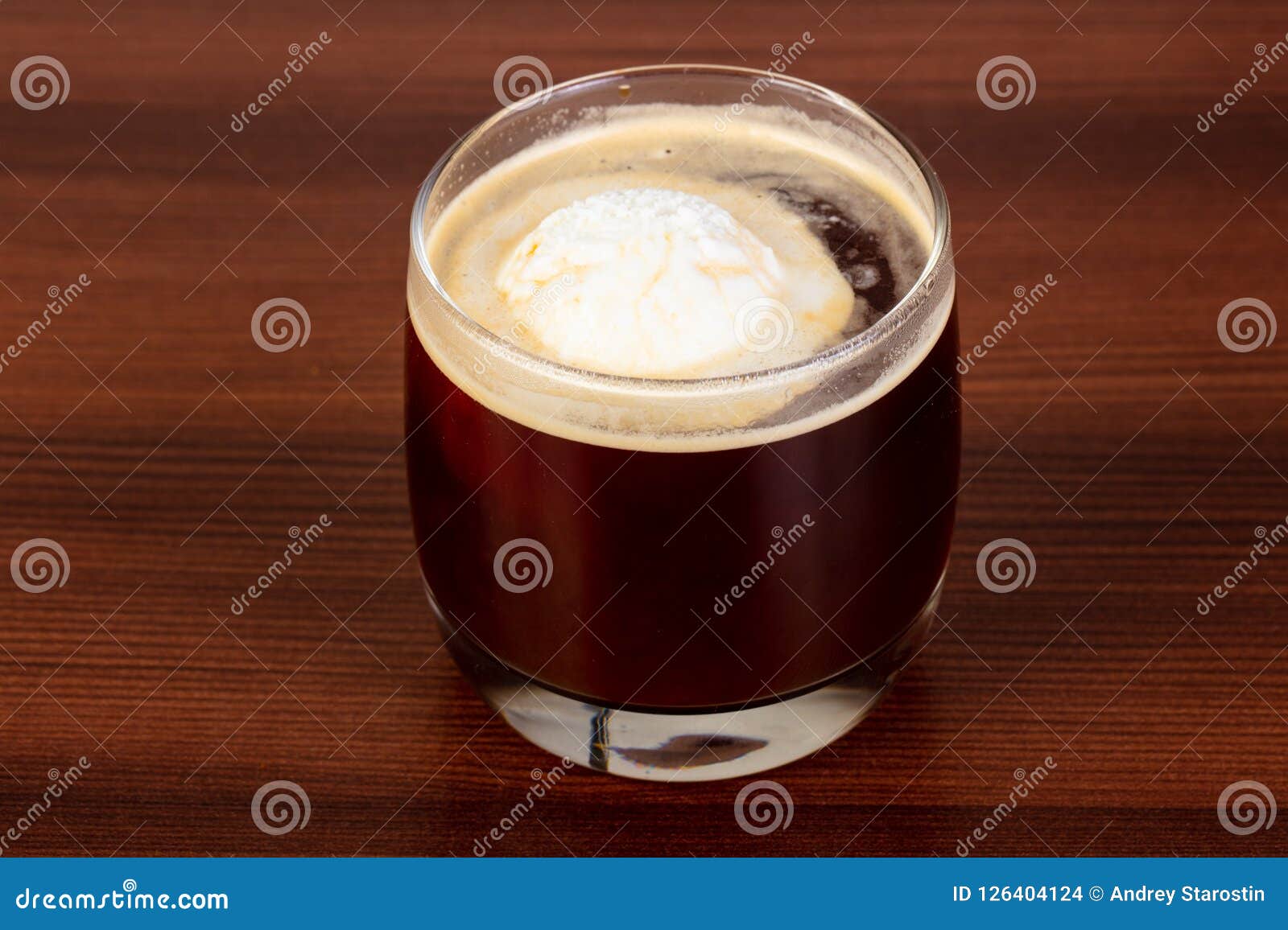 Cup an icecream coffee stock photo. Image of affogato 126404124