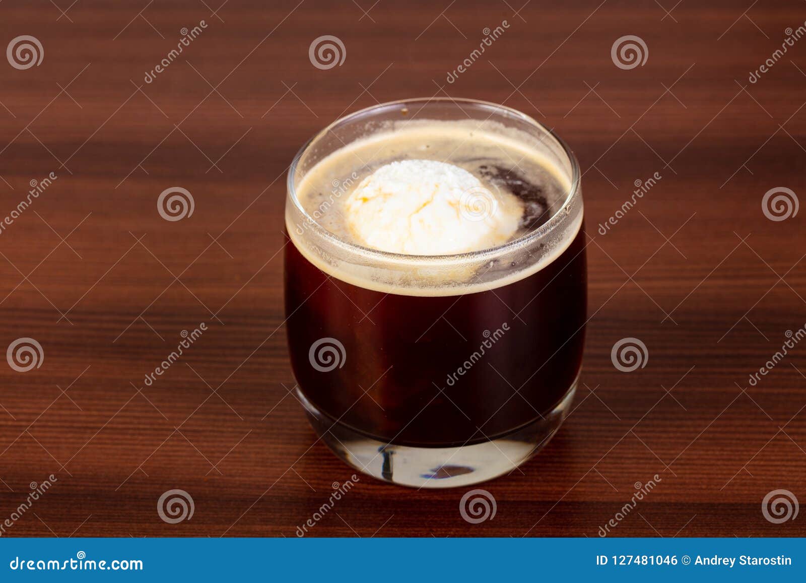 Cup an icecream coffee stock photo. Image of chocolate 127481046