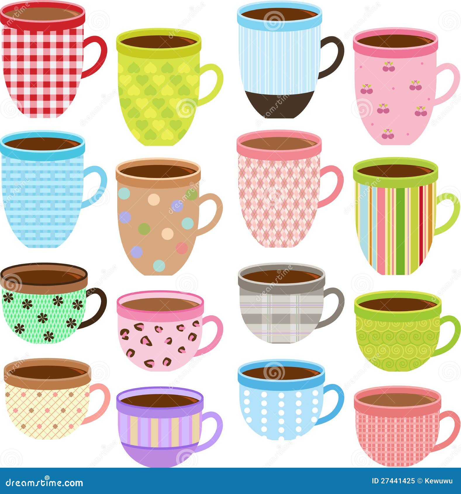 Download Cup And Mug Of Coffee, Hot Chocolate Stock Vector ...