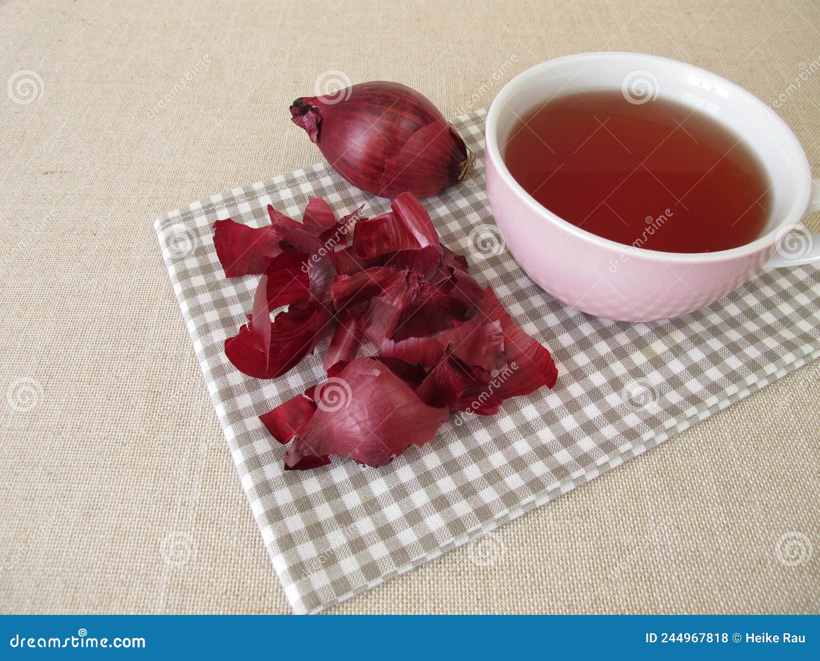 Red onion peel tea stock photo. Image of onion, infusion 244967818