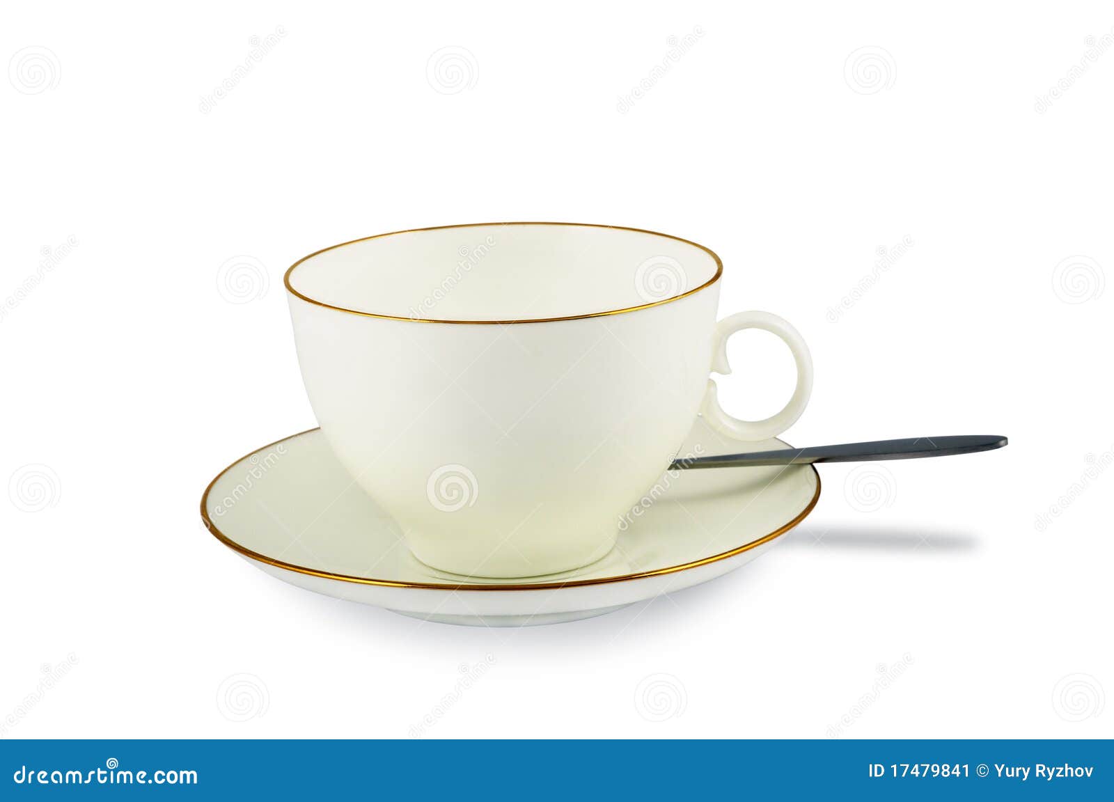 Cup Saucer and Teaspoon stock image. Image of saucer 17479841