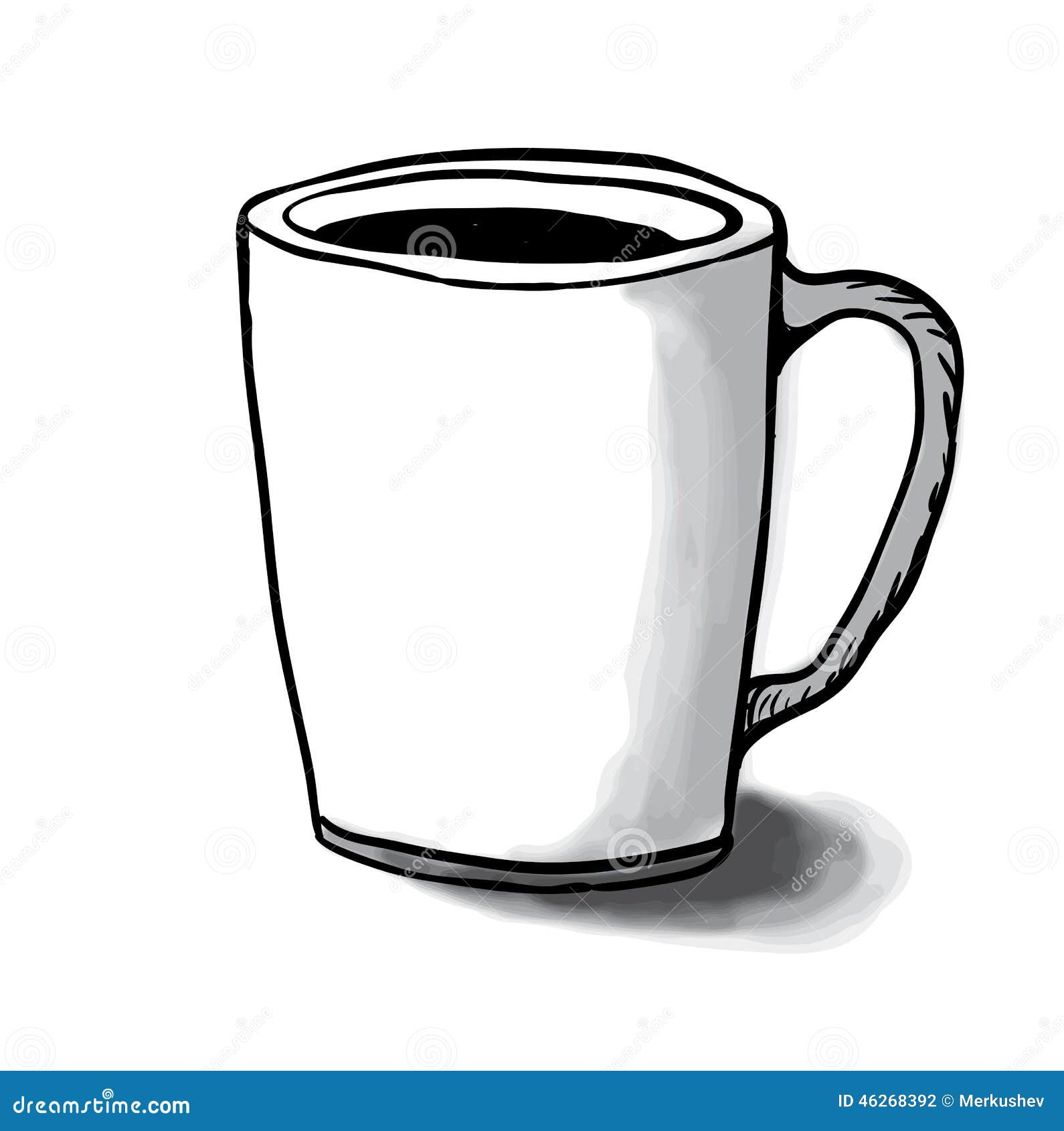 Cup Sketch, Vector Illustration Stock Vector Image 46268392
