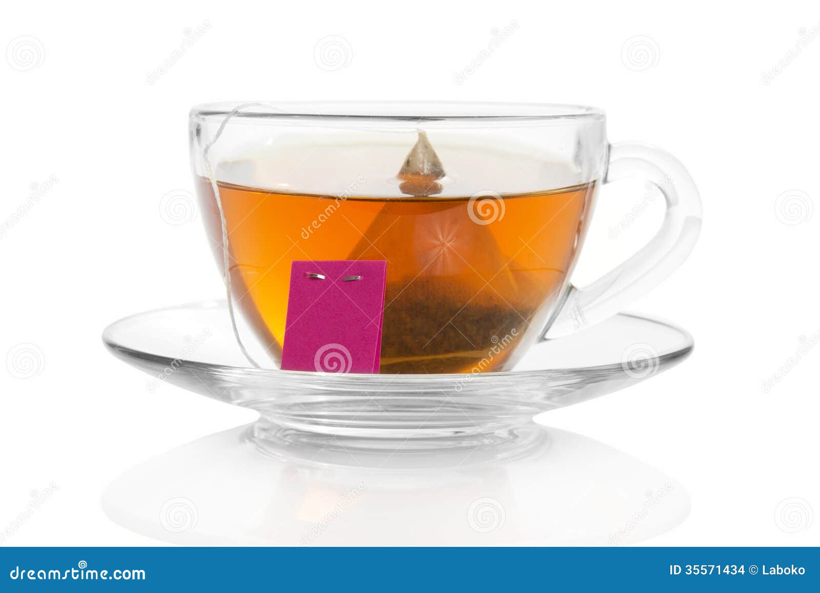 Cup with a Tea Bag on Saucer Stock Photo Image of relaxation