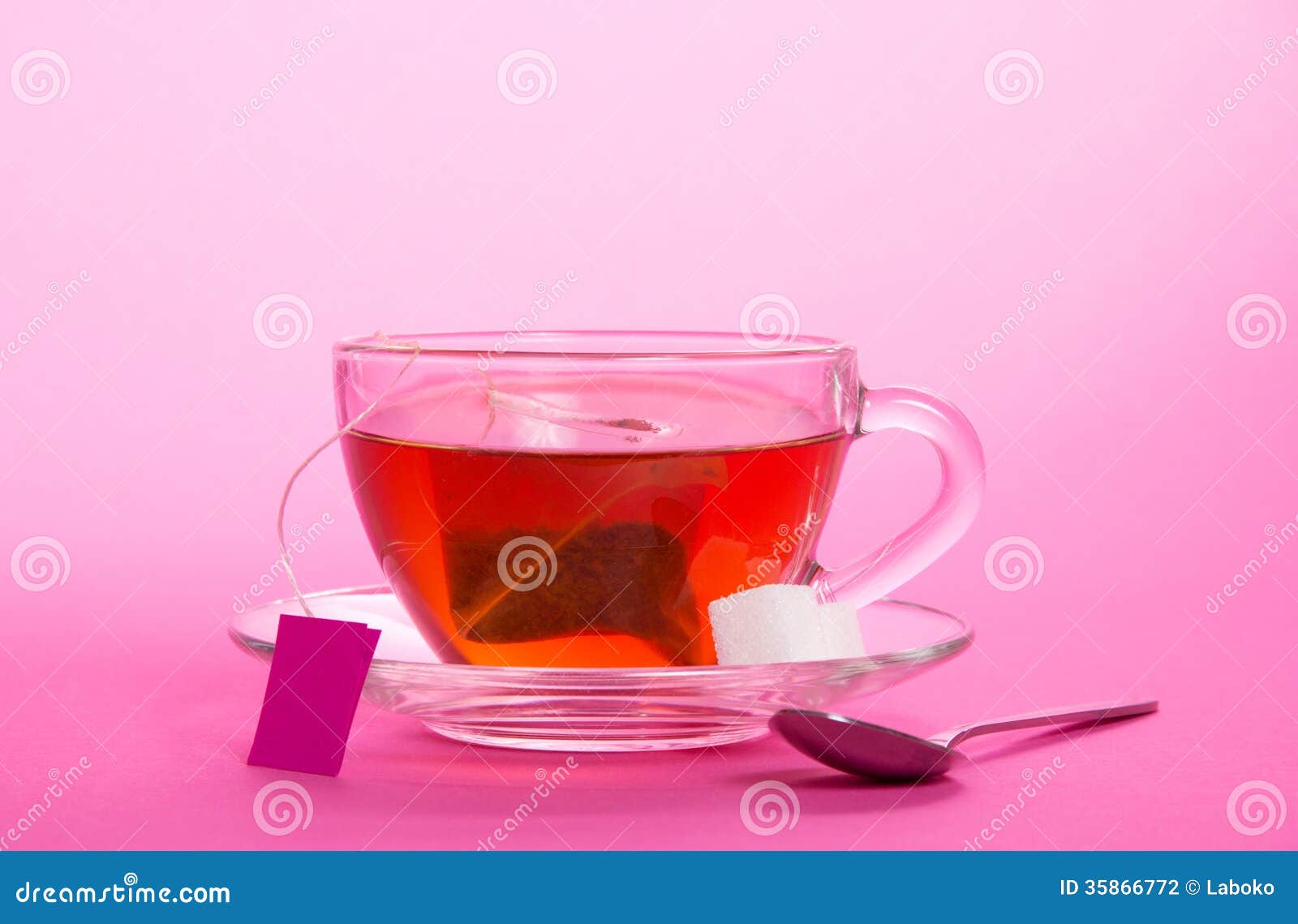 Cup with tea bag on saucer stock photo. Image of vanilla 35866772