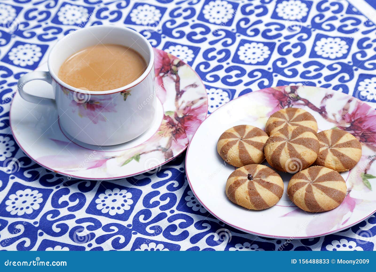 A Cup of Tea and a Biscuit. Stock Image Image of fresh, beauty 156488833