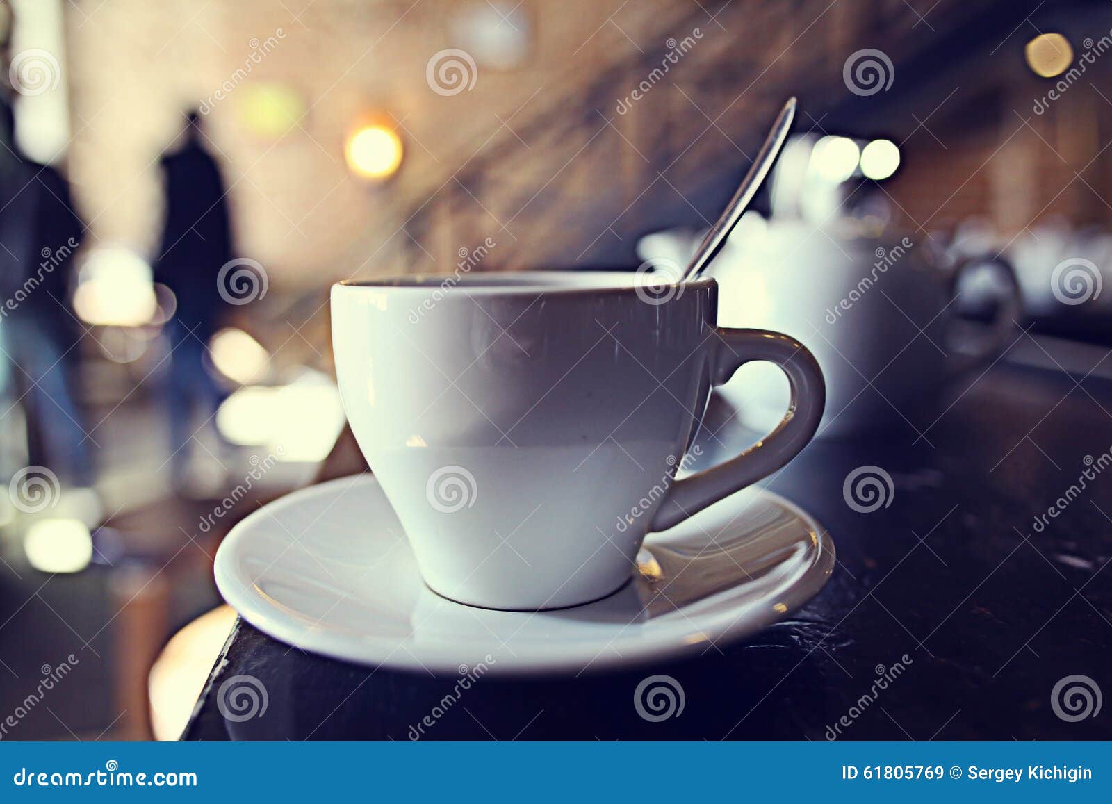 Cup of tea in cafe stock image. Image of dinner, friends 61805769