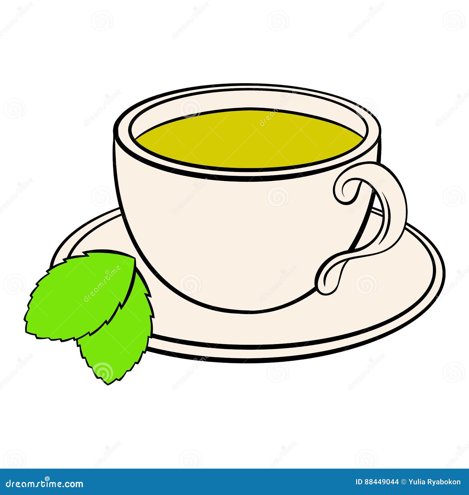 Cup of tea icon cartoon stock vector. Illustration of asia - 88449044