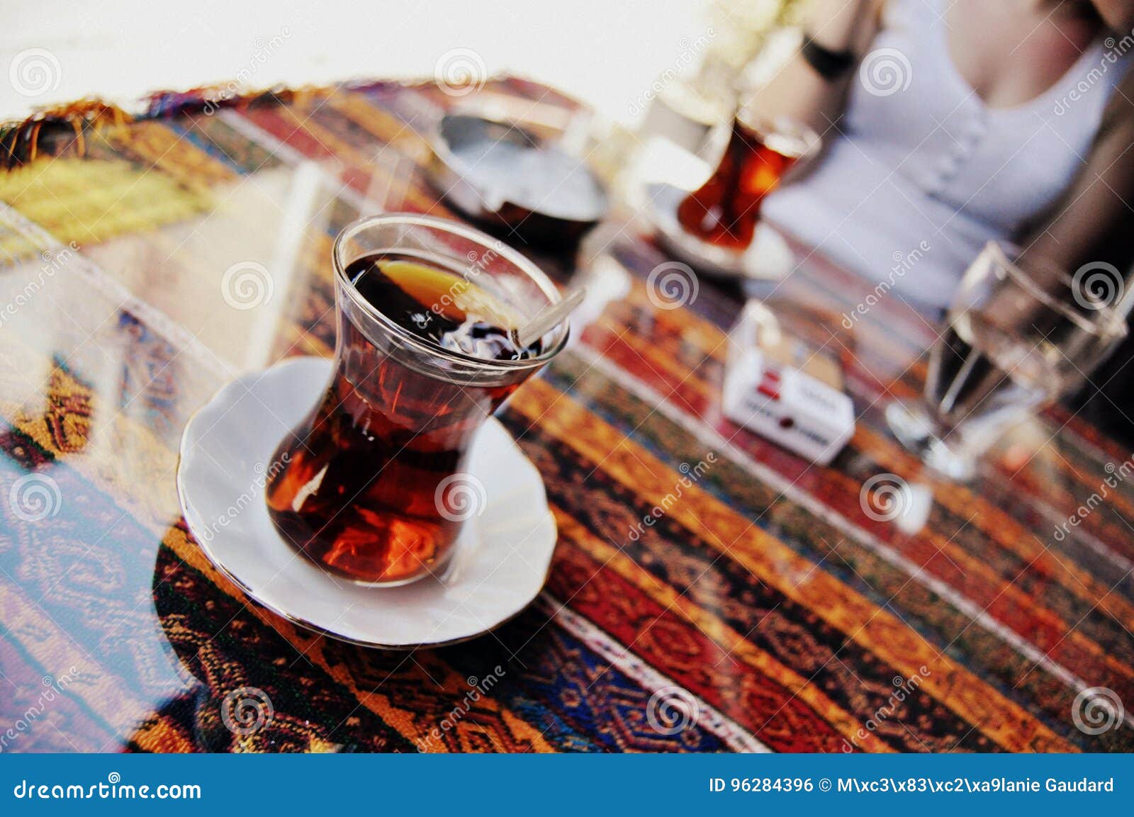 A Cup of Tea in Istanbul, Turkey Stock Photo Image of istanbul, glass