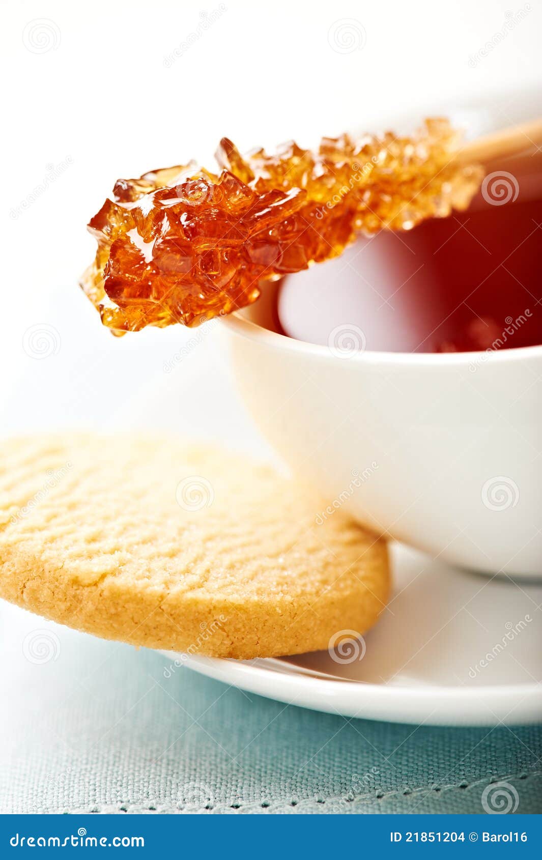 Cup of Tea with Sugar Swizzle Stick and Biscuit Stock Photo Image of closeup, antioxidant