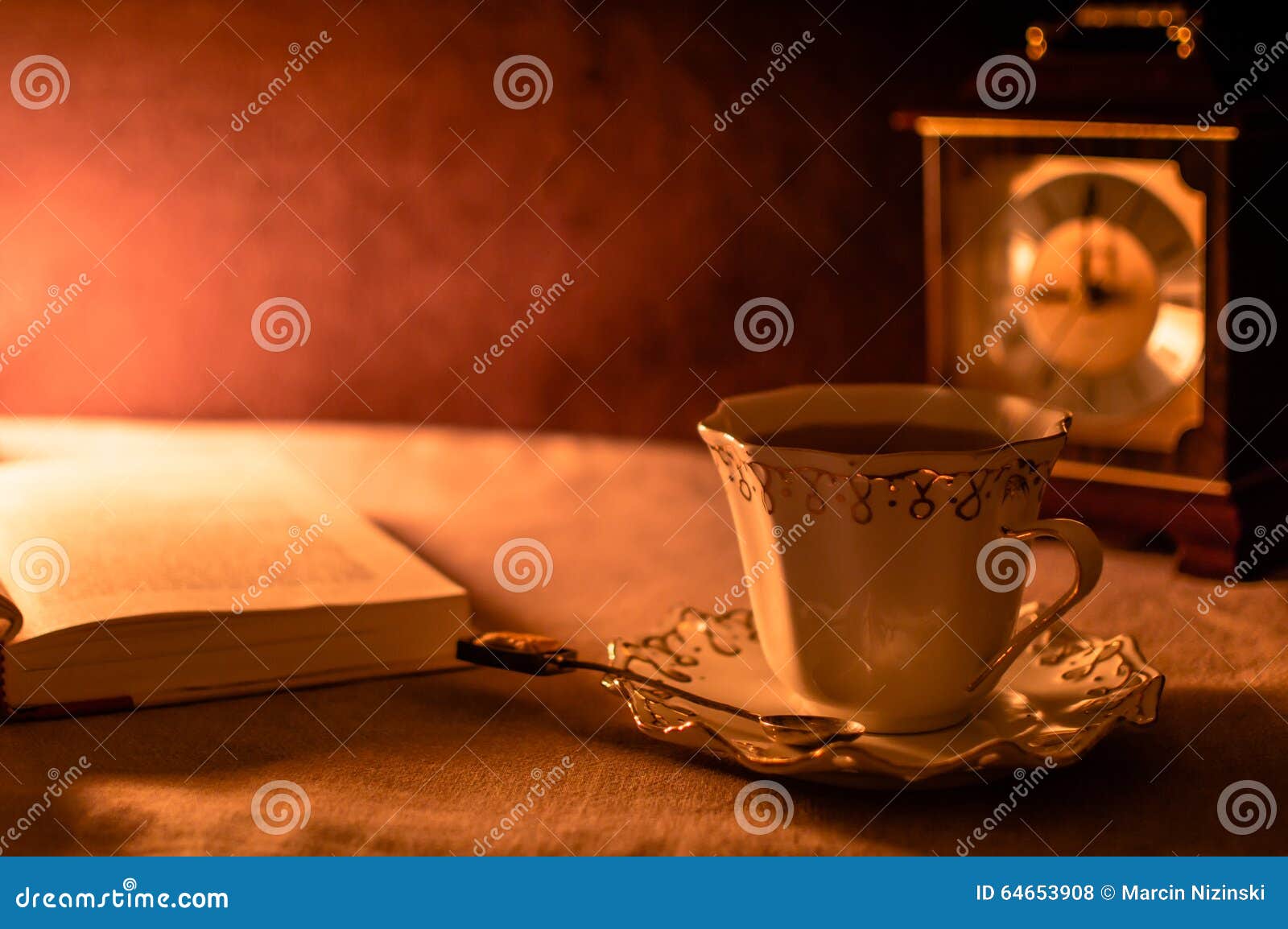 A cup of tea stock photo. Image of cozy, late, time, vintage 64653908