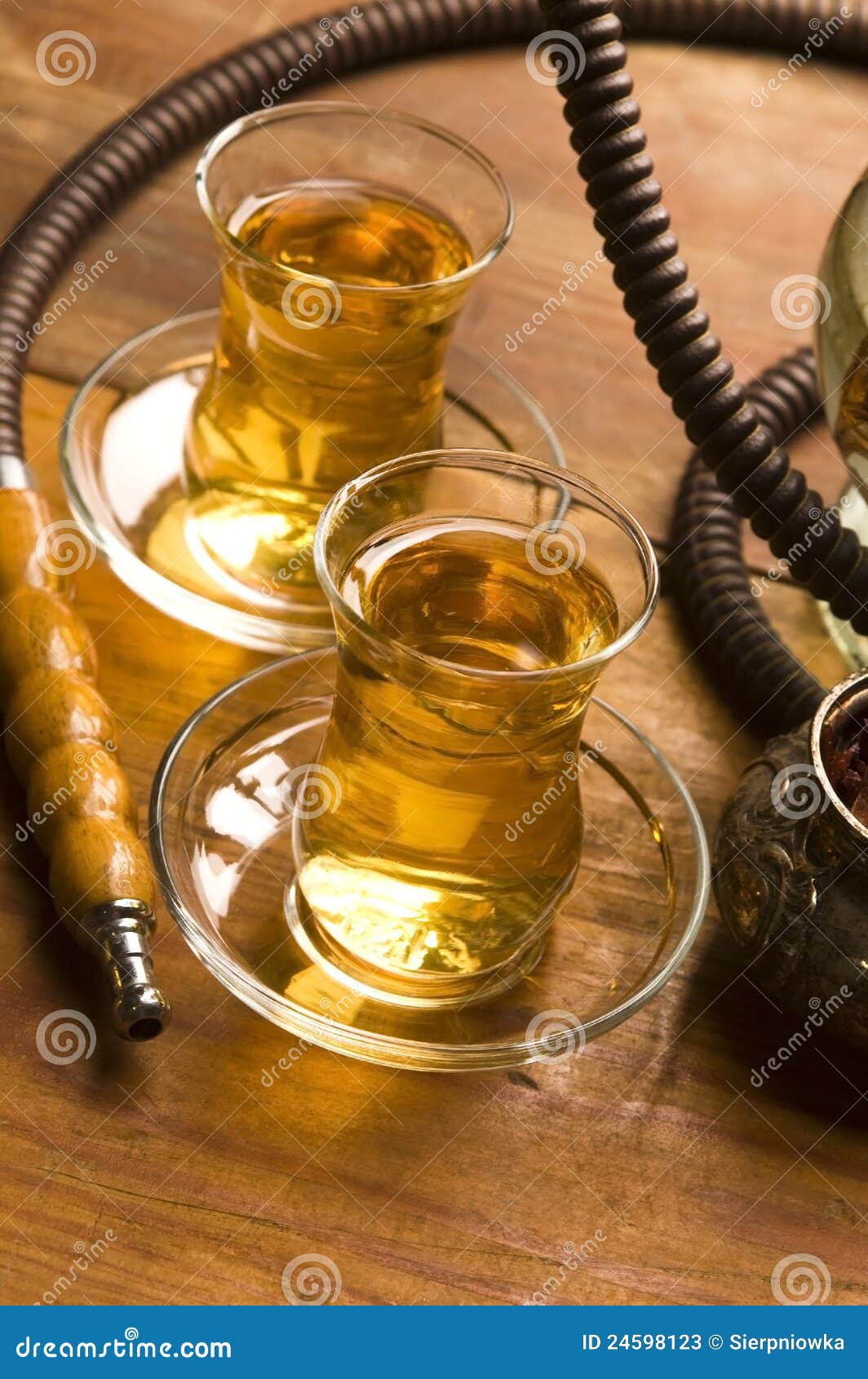 Cup of Turkish Tea and Hookah Stock Image Image of culture, glass