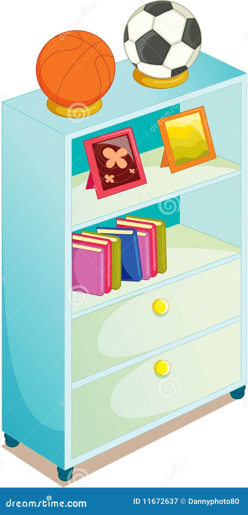Cupboard stock vector. Illustration of cartoon, frames - 11672637