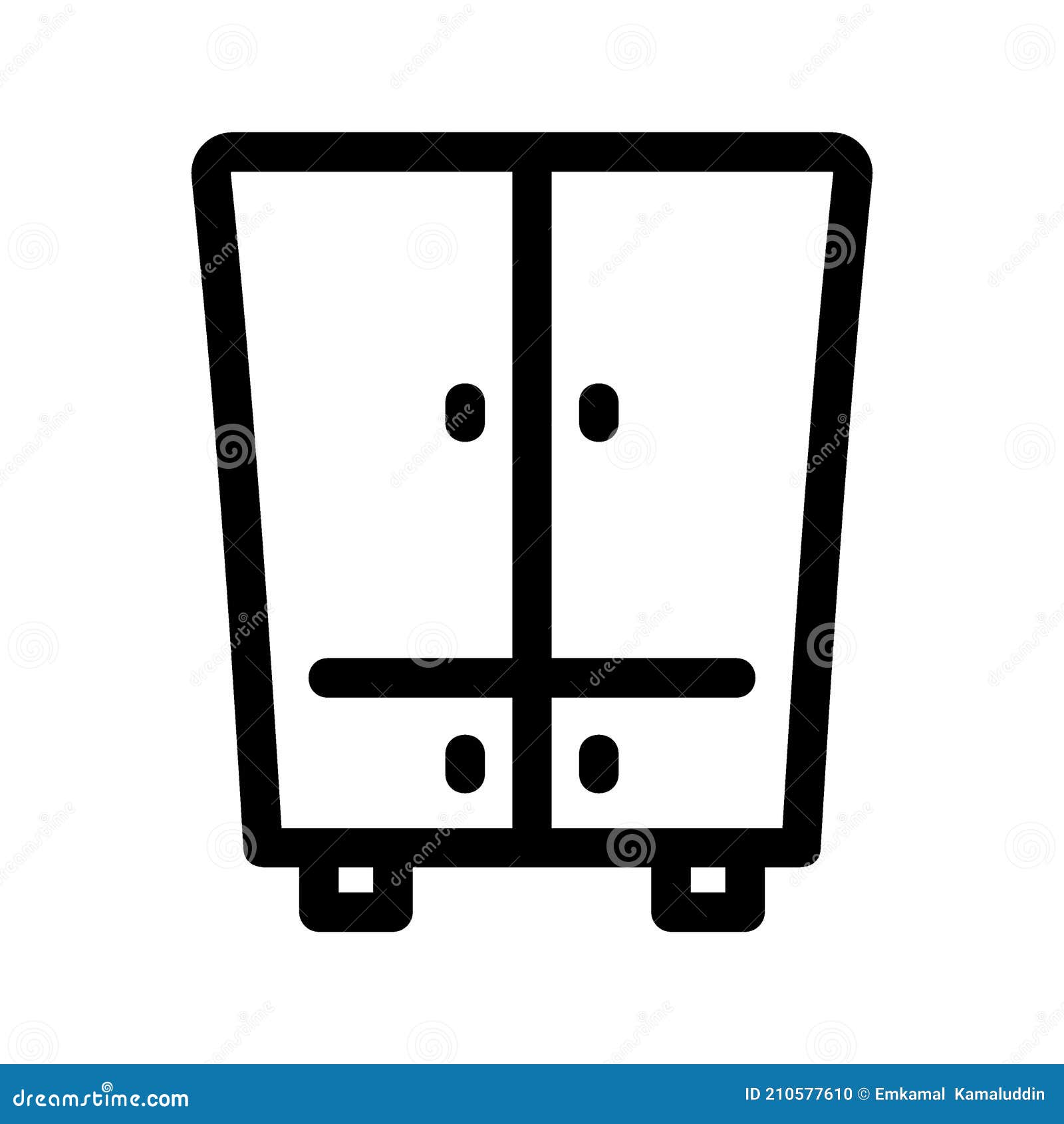Cupboard Icon or Logo Isolated Sign Symbol Vector Illustration Stock ...