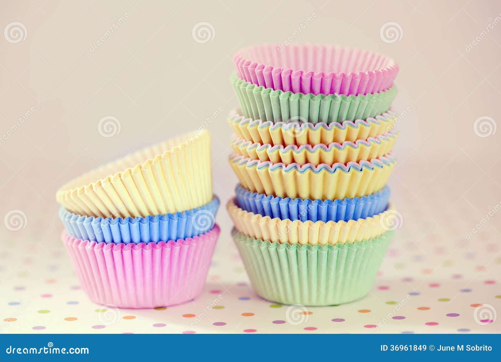 Cupcake Baking Cups stock image. Image of pastel, baker 36961849