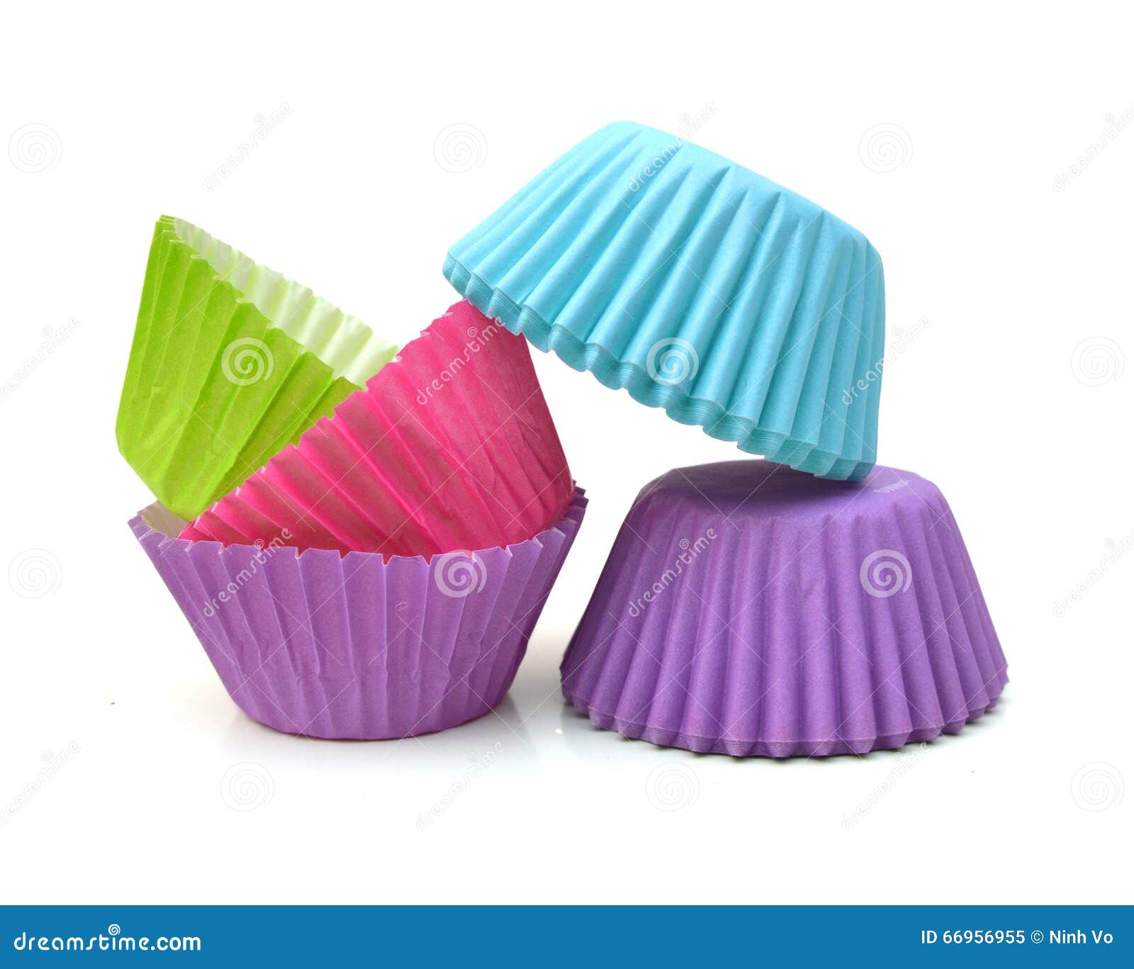 Cupcake paper cups stock image. Image of studio, isolated 66956955