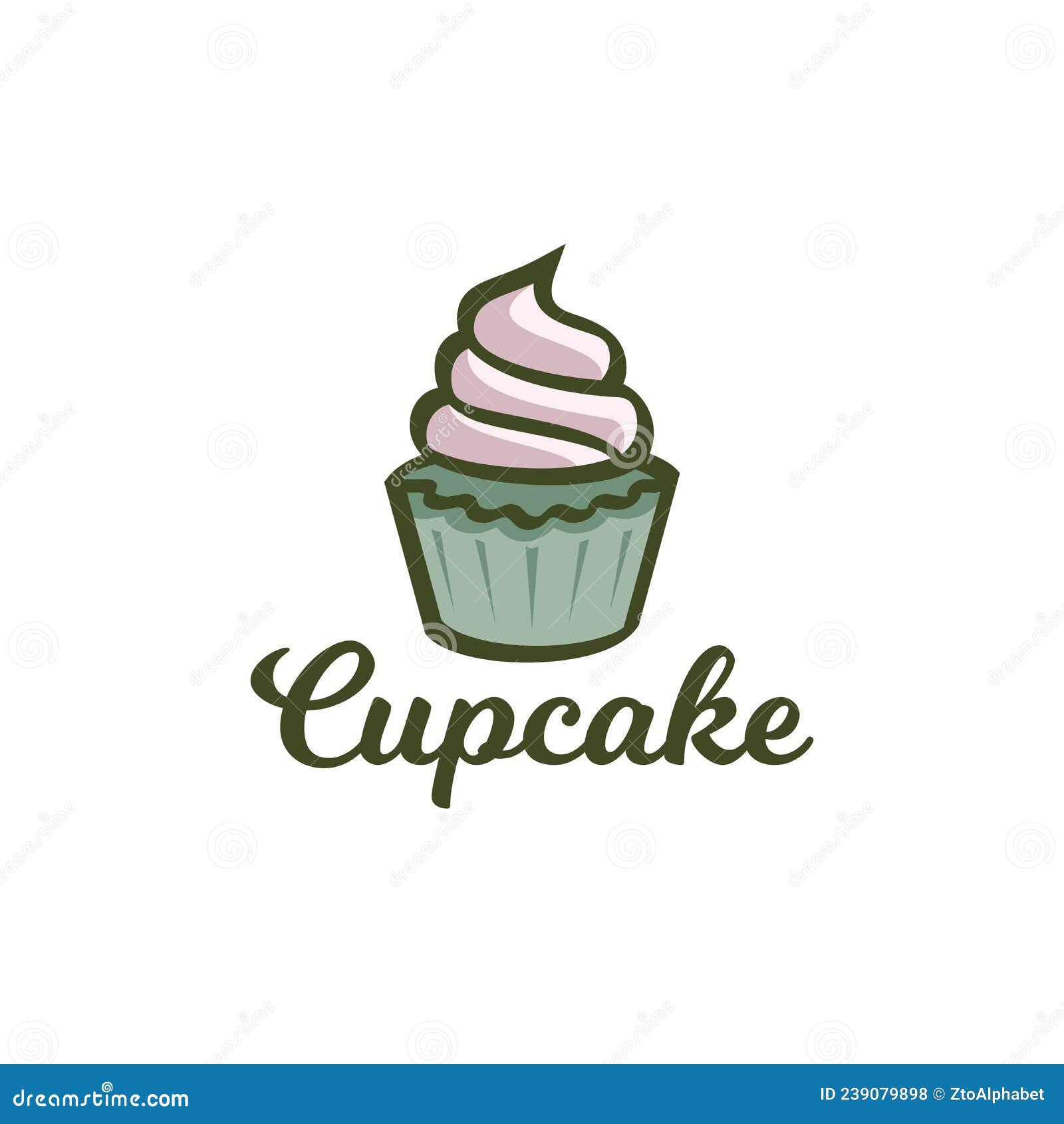 Cupcakes Logo Food Icon Bakery Cookie Stock Vector - Illustration of ...