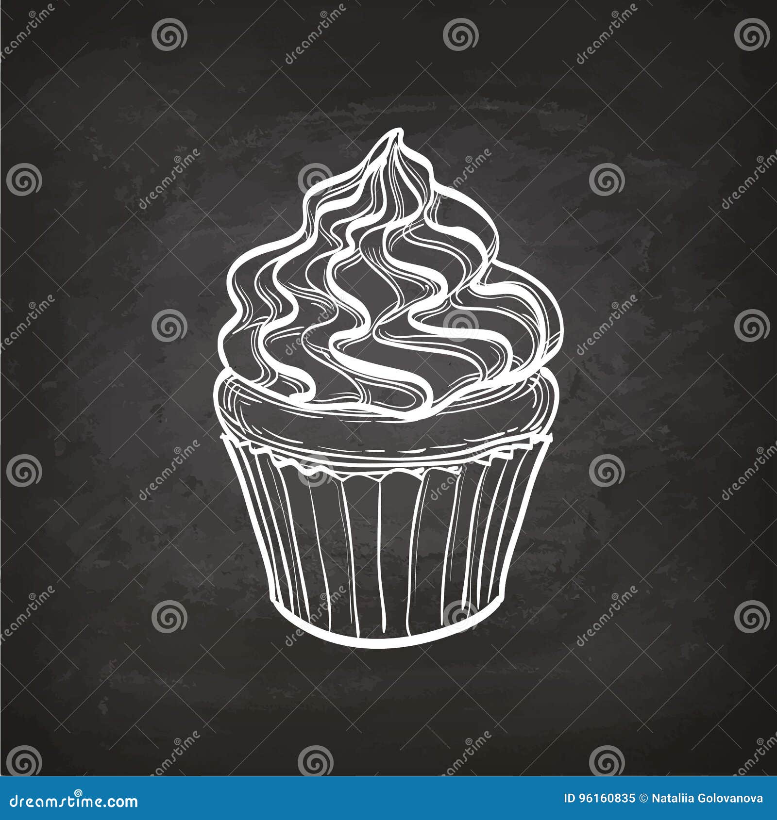 cupcake sketch hand drawn vector 17420985 Vector Art at Vecteezy
