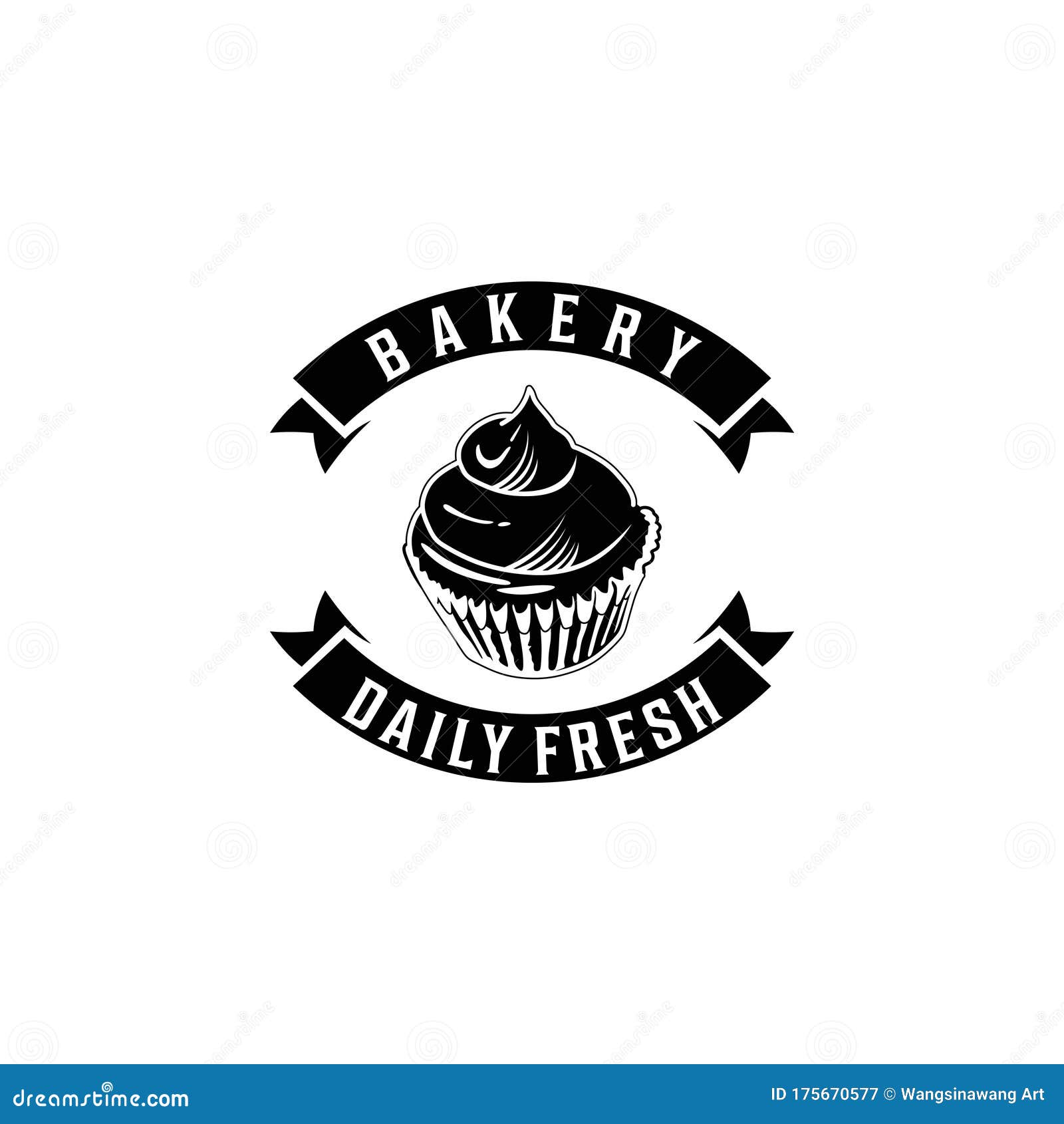 Cupcake Vintage Bakery Logo Ideas Inspiration Logo Design Template Vector Illustration Isolated On White Background Stock Vector Illustration Of Food Emblem