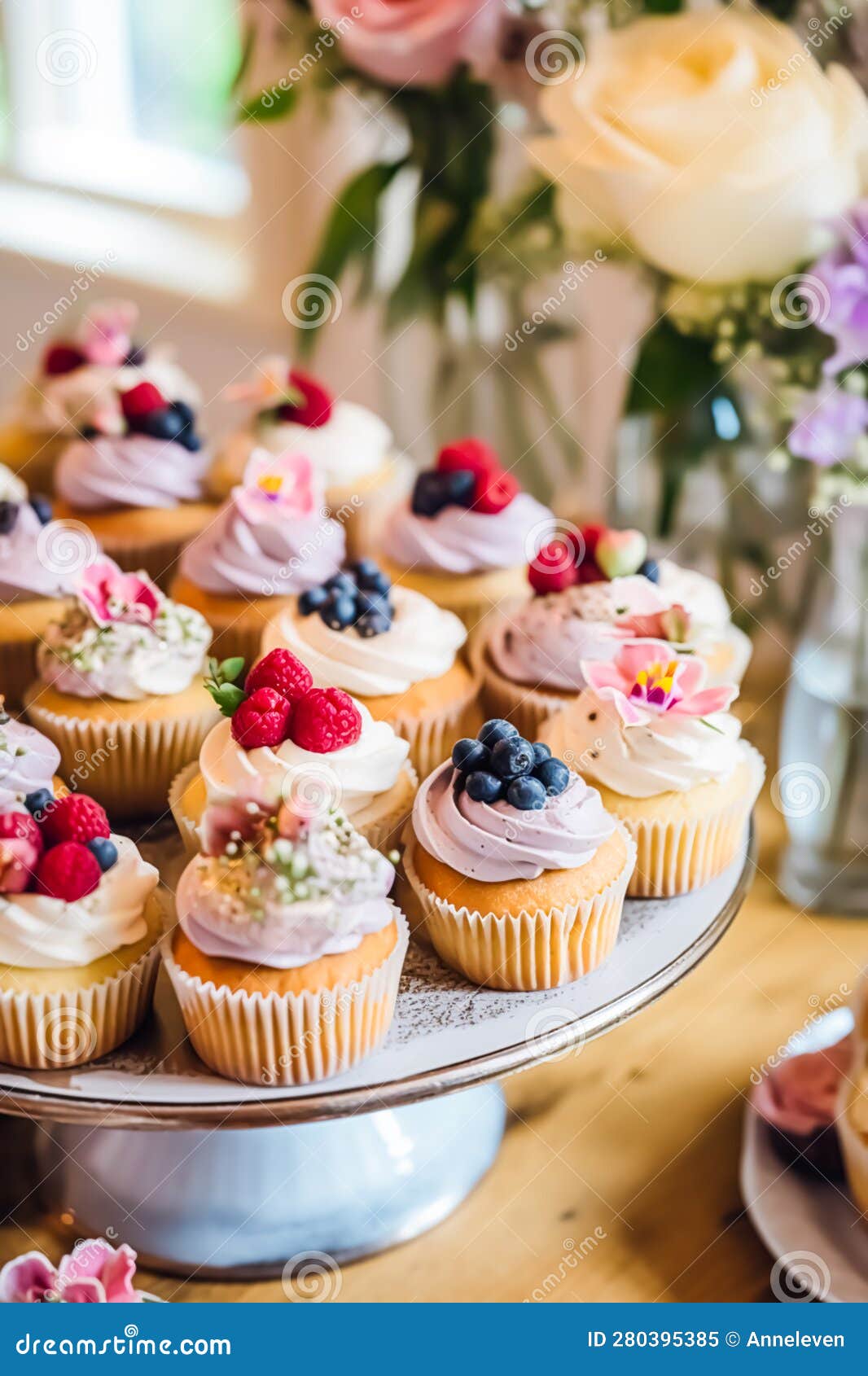 Cupcakes, Gâteaux, Scones Et Muffins Et Décoration De Vacances À L