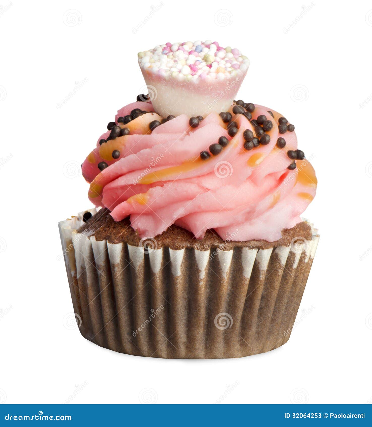 Cupcakes Isolated on White,are Small Cakes Stock Image Image of small