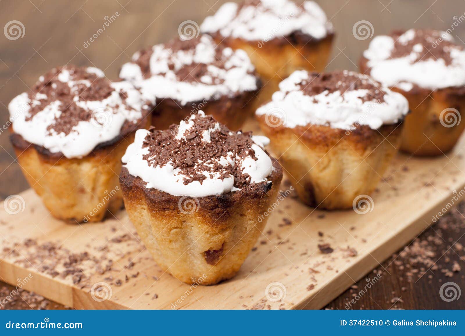 Cupcakes Semolina with Raisins Stock Photo Image of white, grits