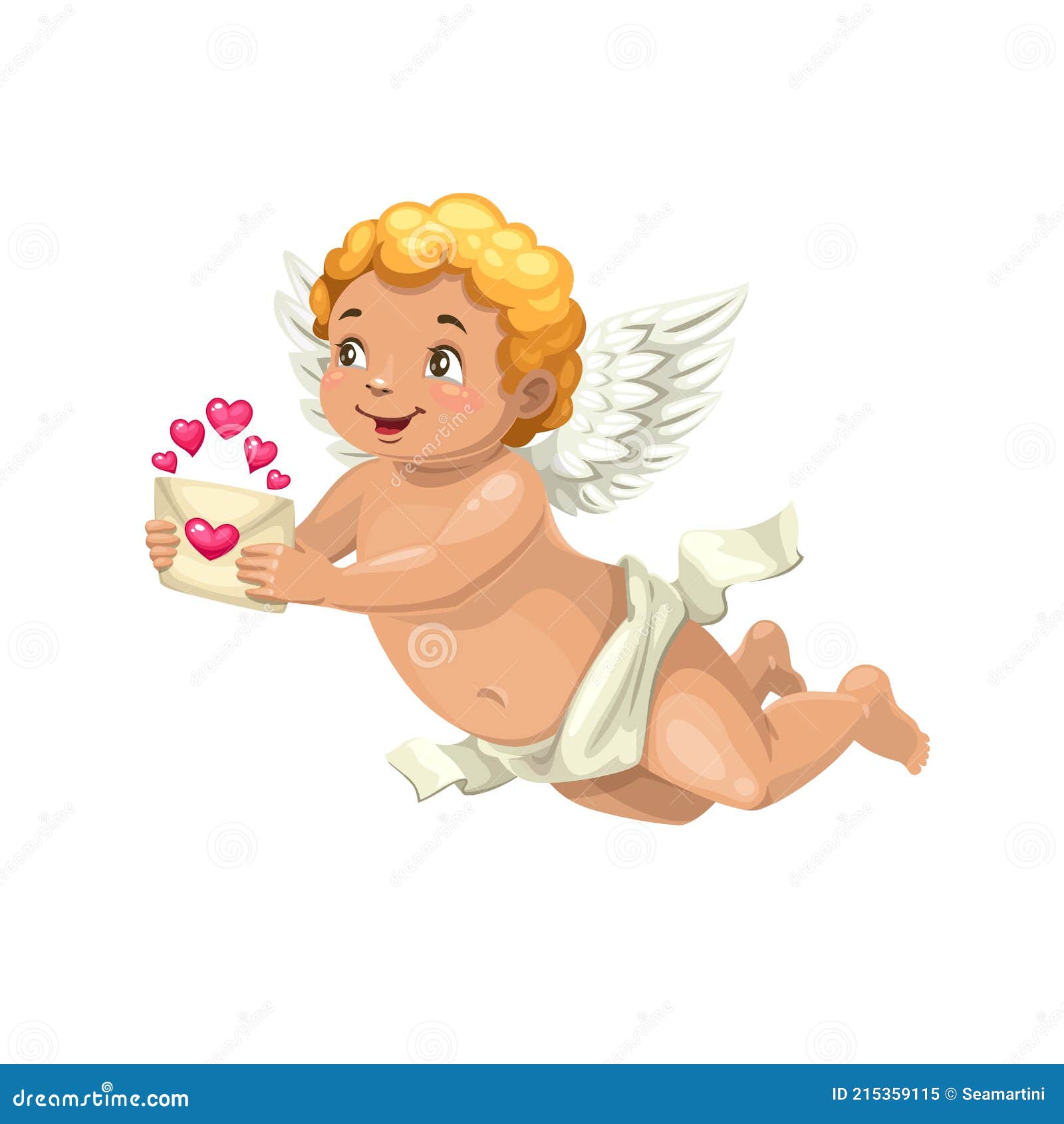 Cupidon Visant Avec La Flèche Et L'arc Le Coeur D'amour Illustration de  Vecteur - Illustration du amour, gosse: 136562277