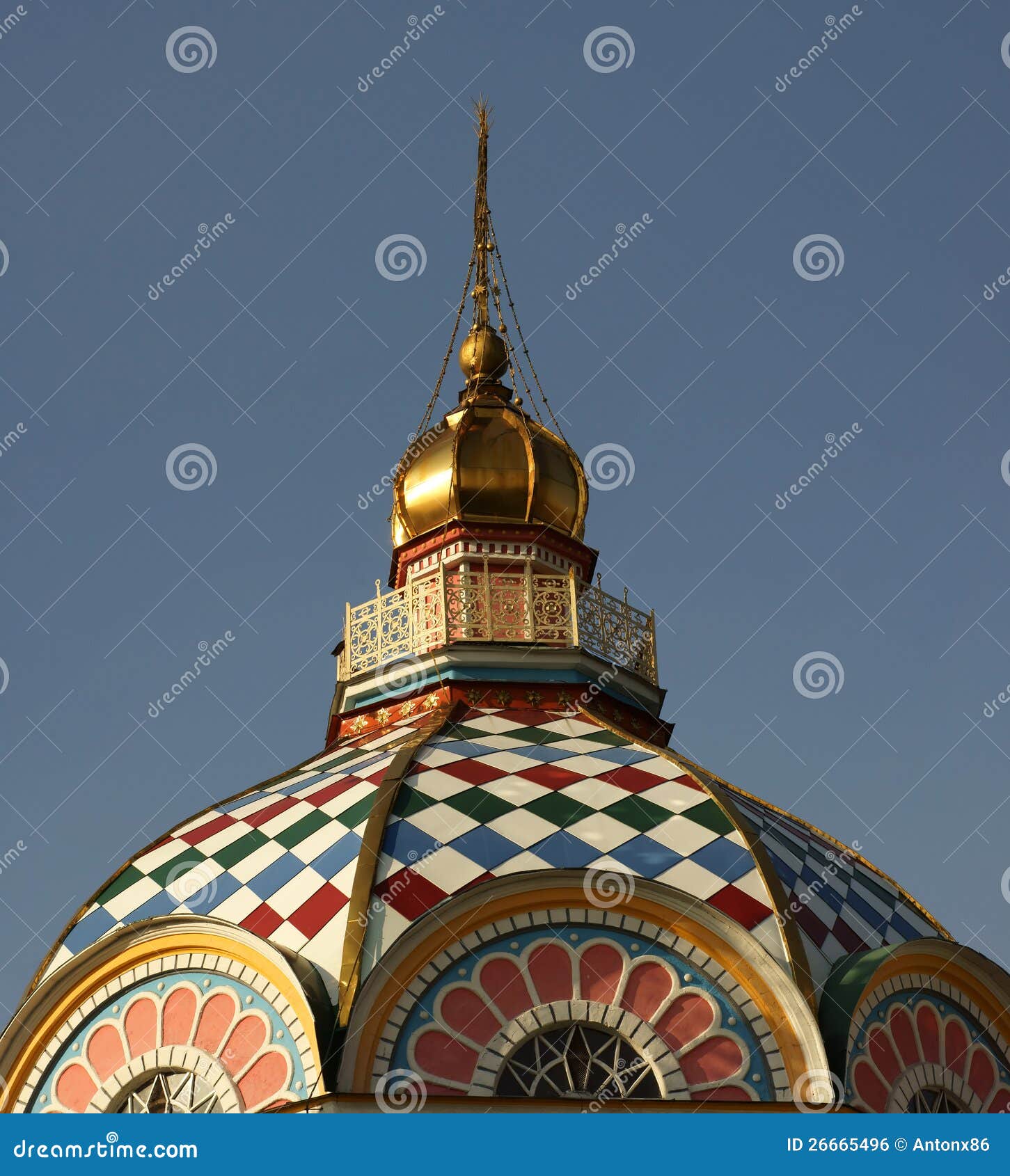 Cupola of church stock photo. Image of kazakhstan, orthodox 26665496