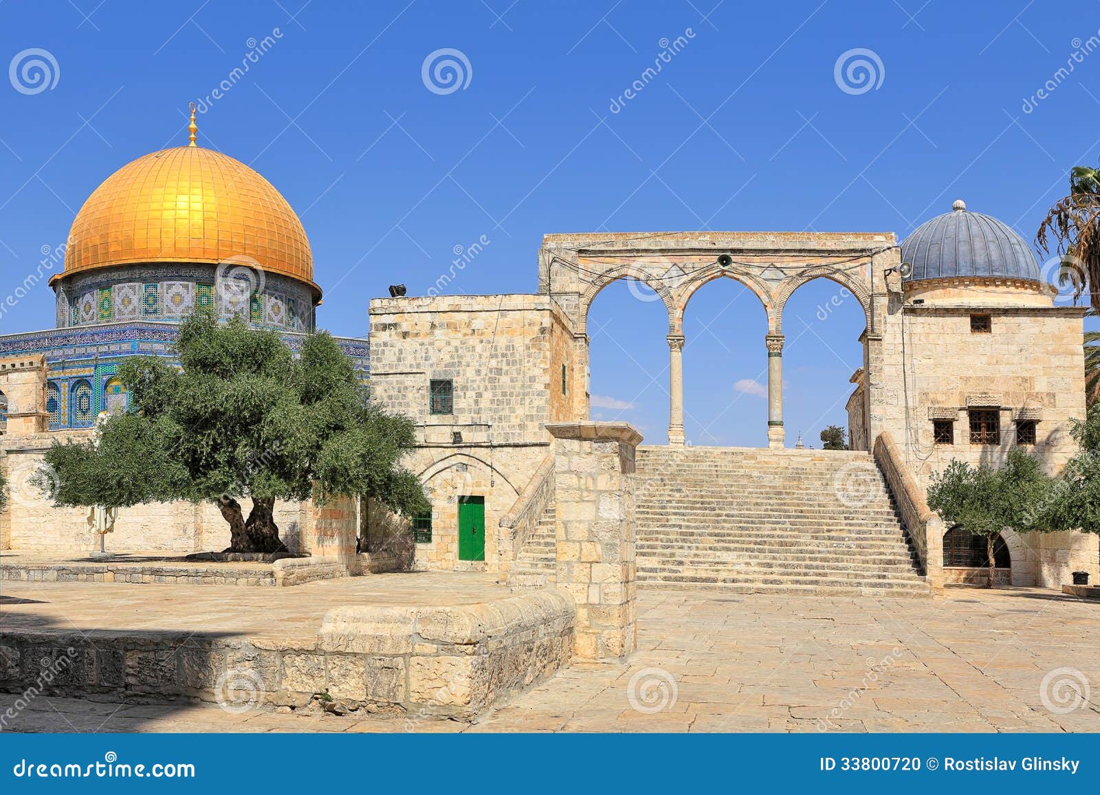 Cupola Della Moschea Della Roccia a Gerusalemme, Israele. Fotografia