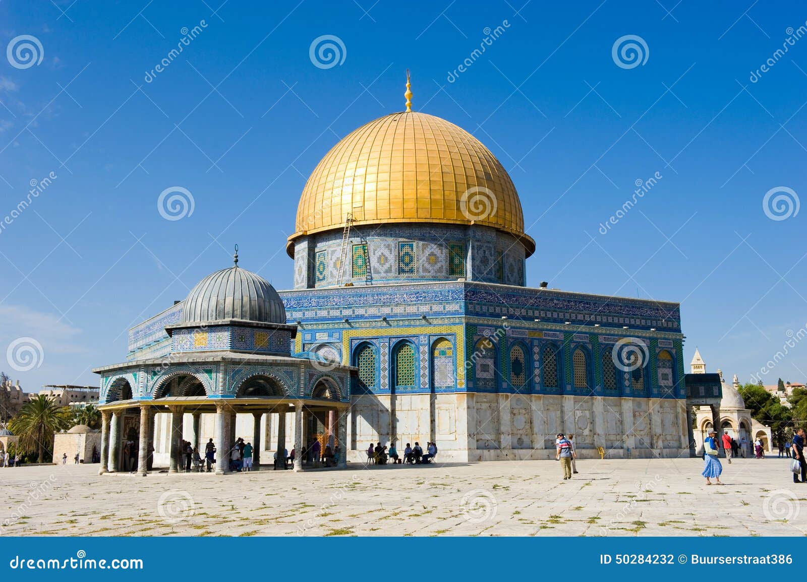 Cupola della roccia fotografia editoriale. Immagine di islamico 50284232