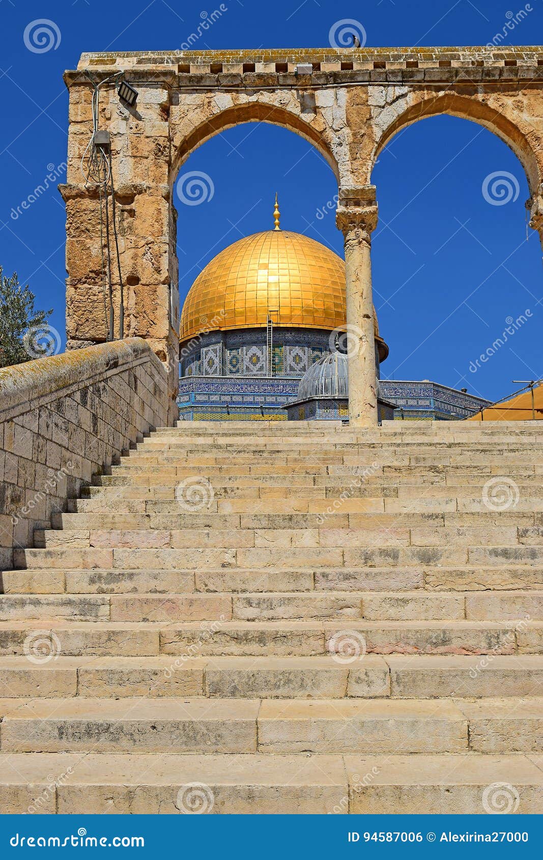 Cupola Della Roccia a Temple Mount, Gerusalemme Fotografia Stock