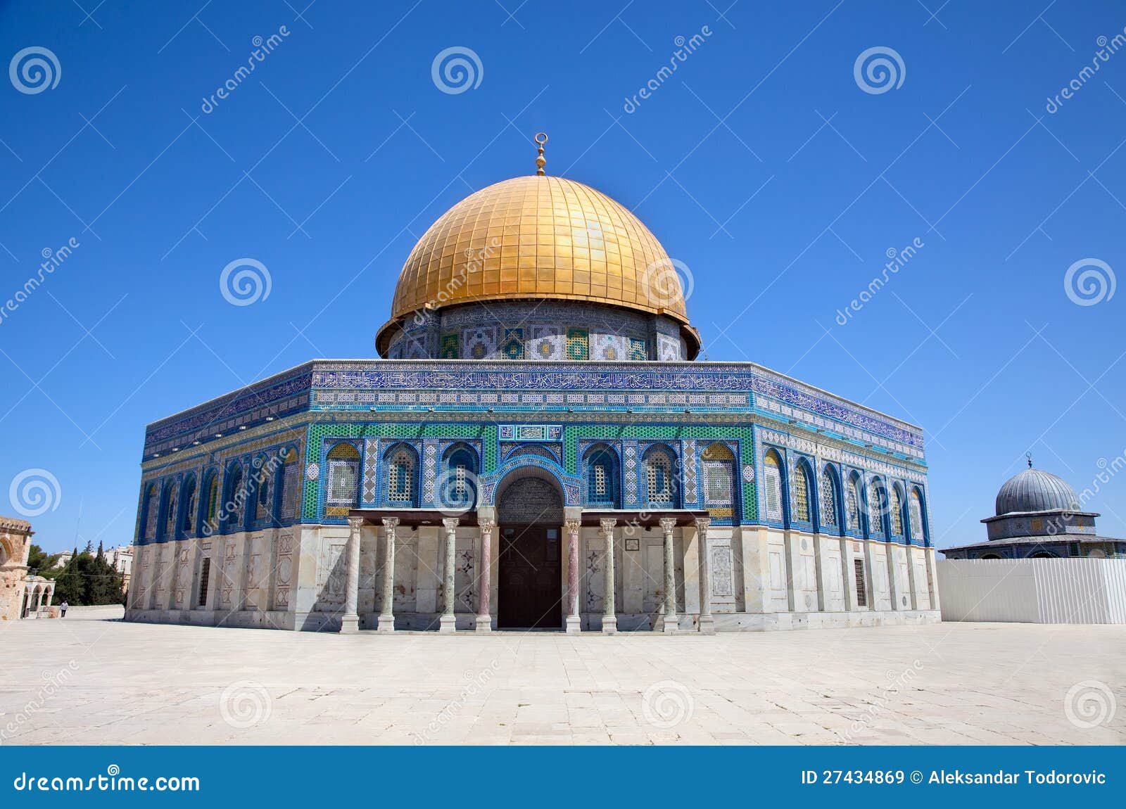 Cupola Dorata Sulla Moschea Della Roccia Immagine Stock Immagine di