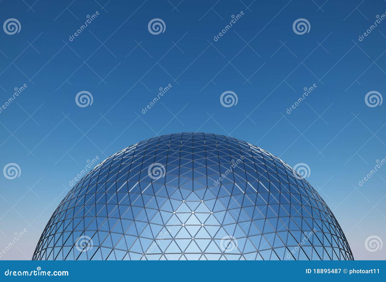 Cupola geodetica immagine stock. Immagine di tetto, costruzione - 18895487