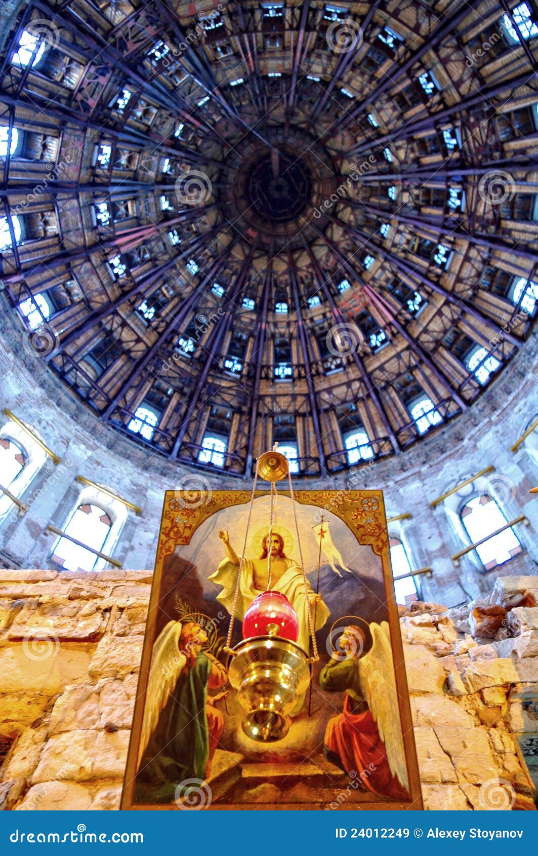 Cupola Inside Voskresensky Church Editorial Stock Image Image of