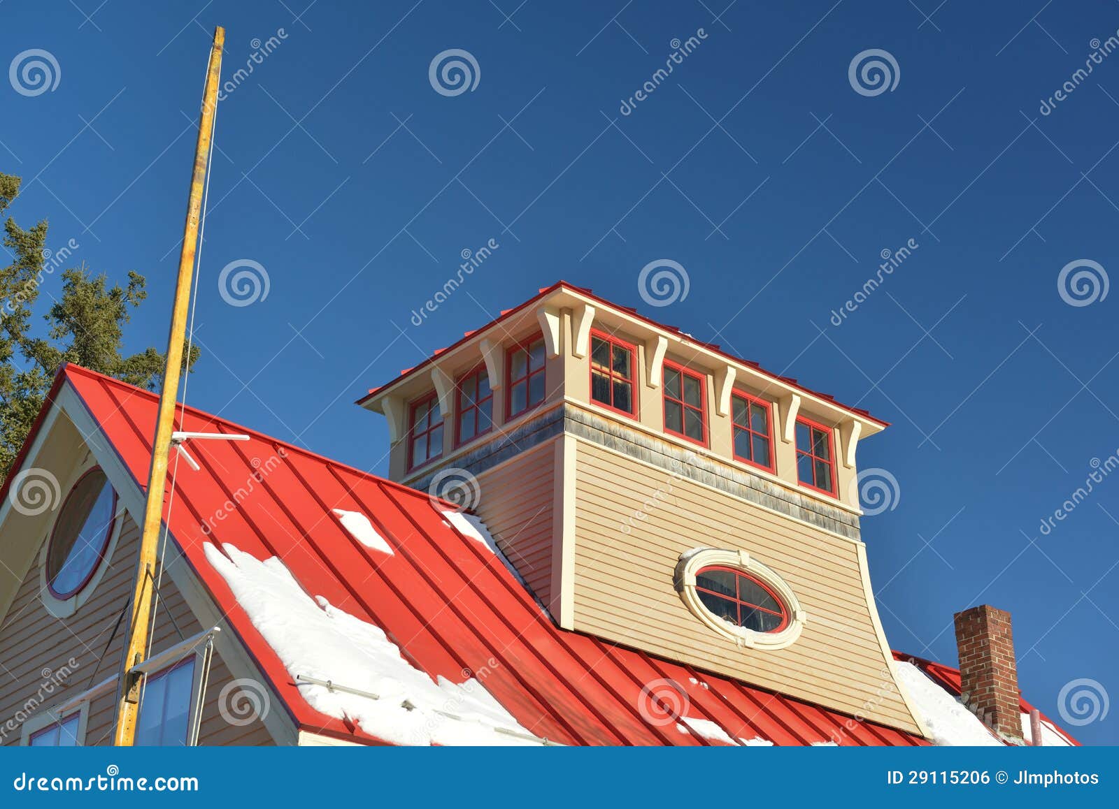 Cupola of the Owls Head Post Office Stock Photo Image of owls, head