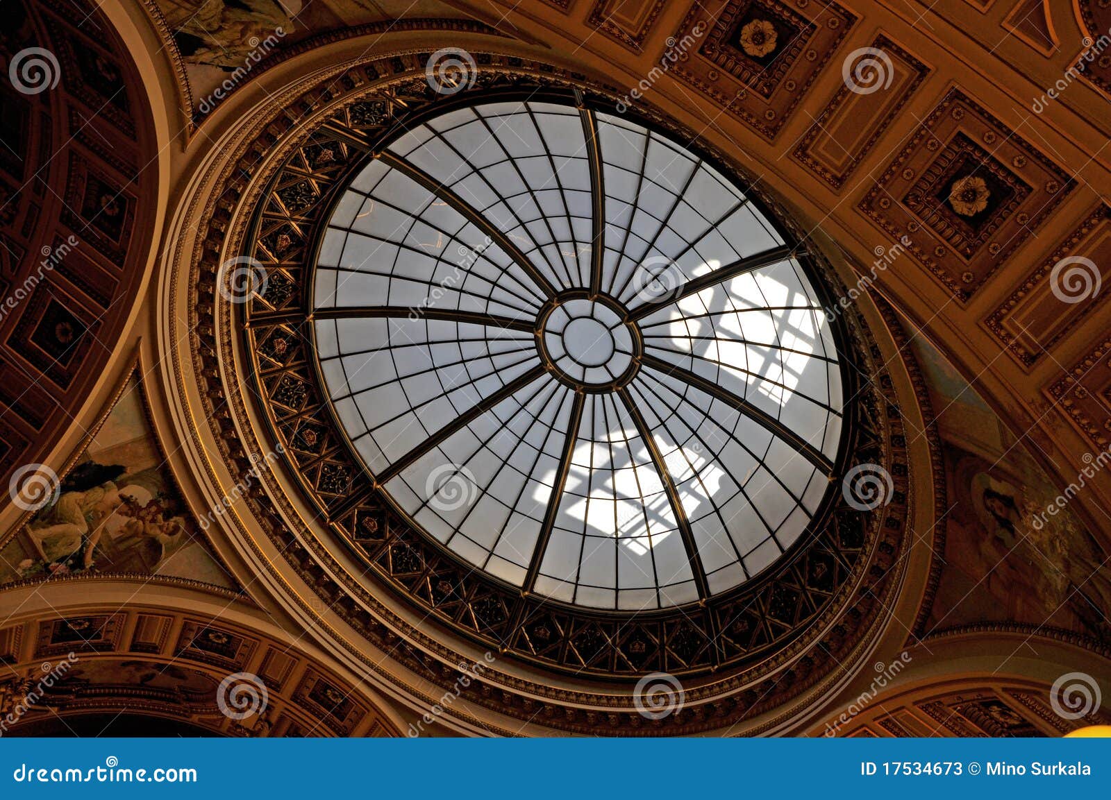 Cupola in Prague editorial stock photo. Image of museum 17534673