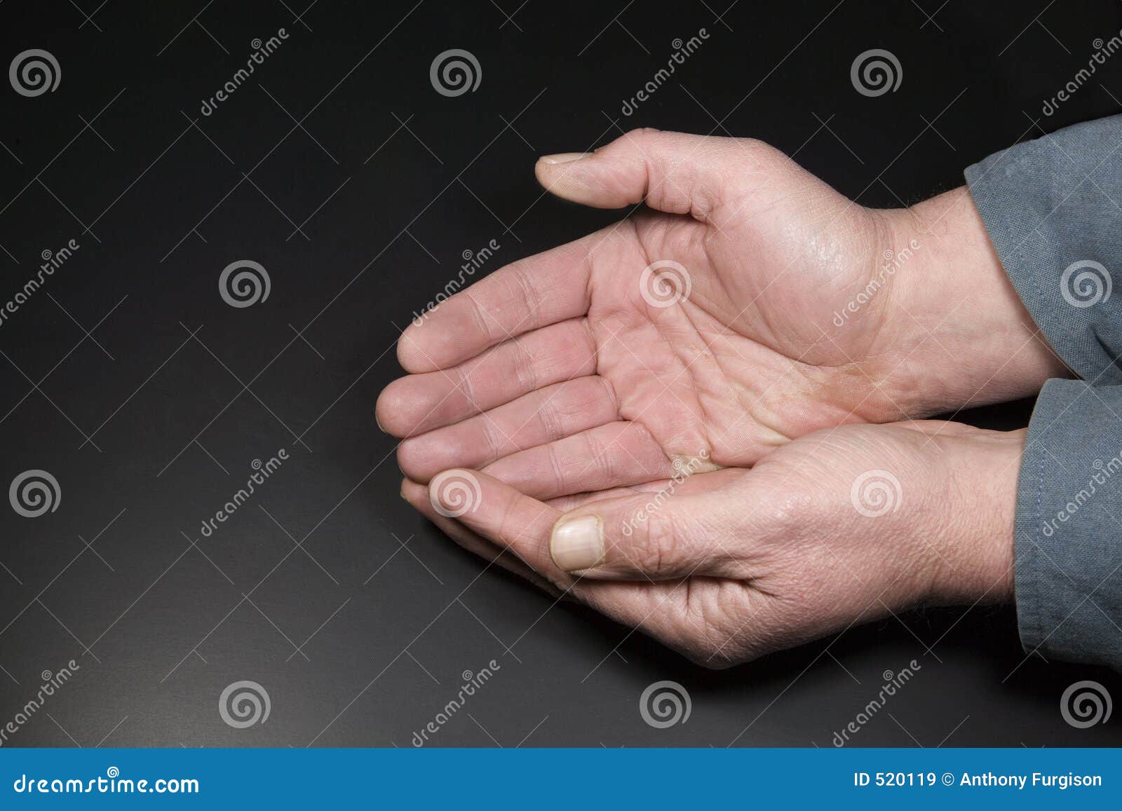 Man's Cupped Hands Isolated On White Background Stock Photo, Picture and  Royalty Free Image. Image 8152549.