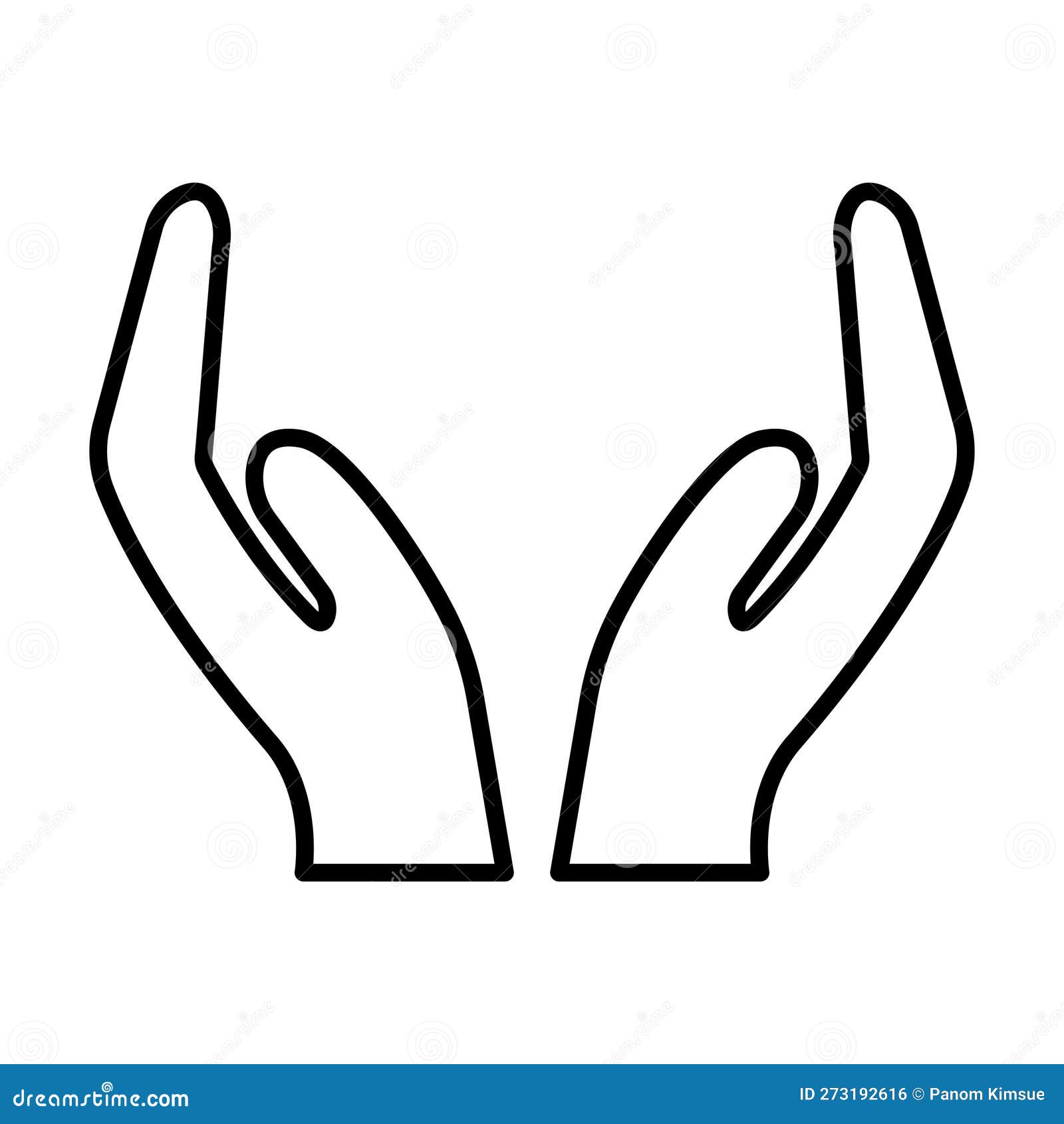Cupped Hands Icon Vector for Graphic Design, Logo, Website, Social ...