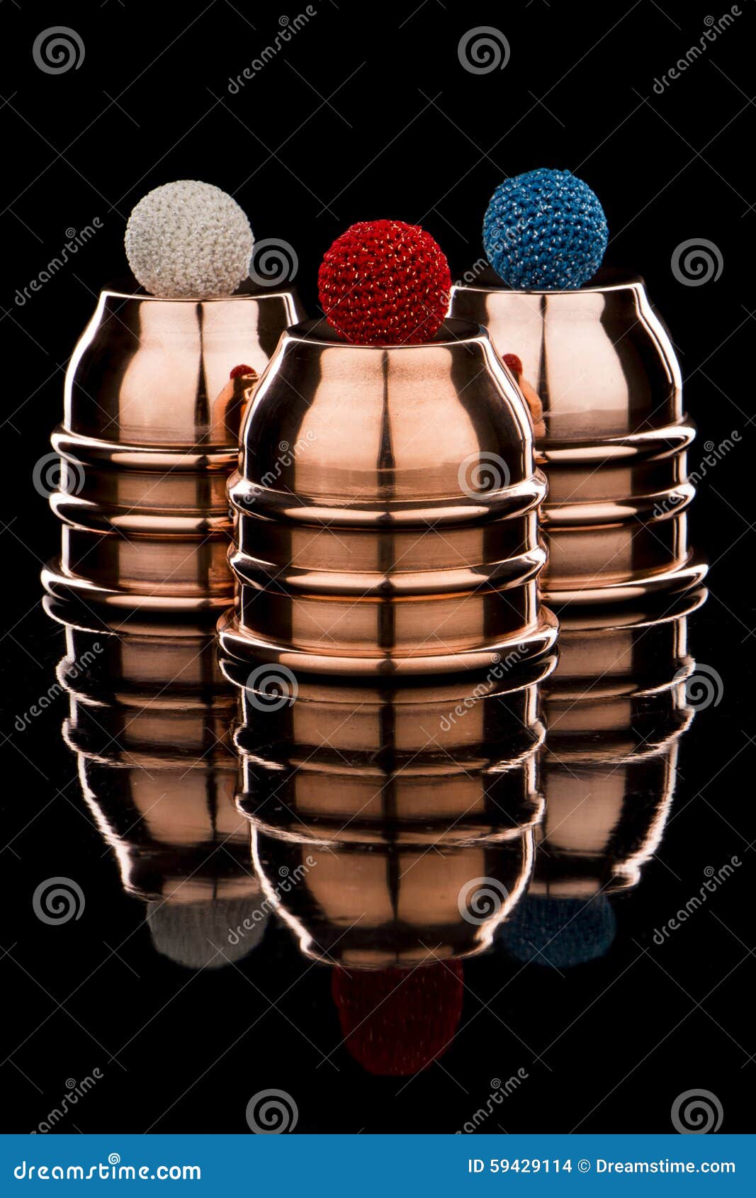 Magic Tricks Cups and Balls Stock Photo Image of reflection, magic 59429114