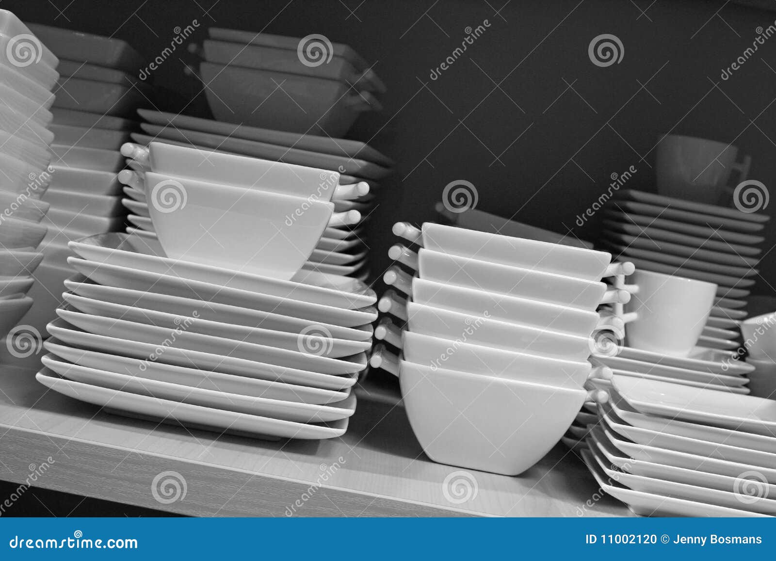 Cups, dishes and bowls stock photo. Image of collection 11002120