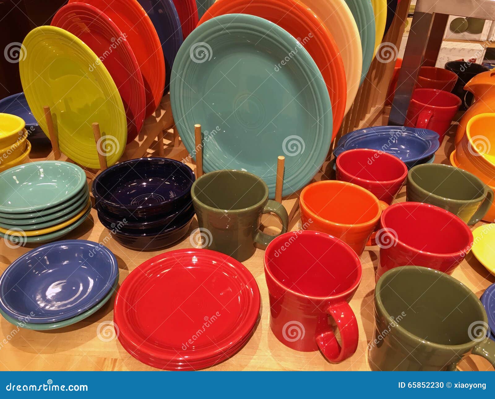 Cups and plates line up stock photo Image of colorful Cups and plates line up stock photo Image of colorful
