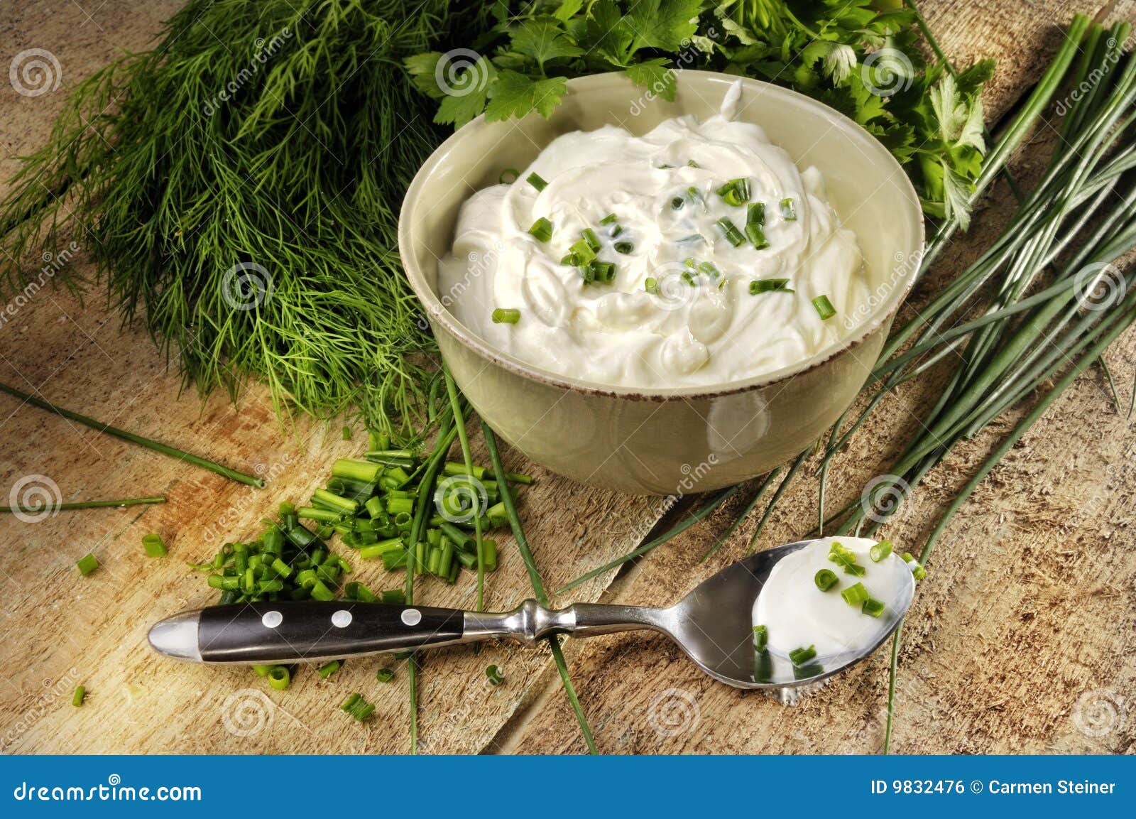 curd with chives