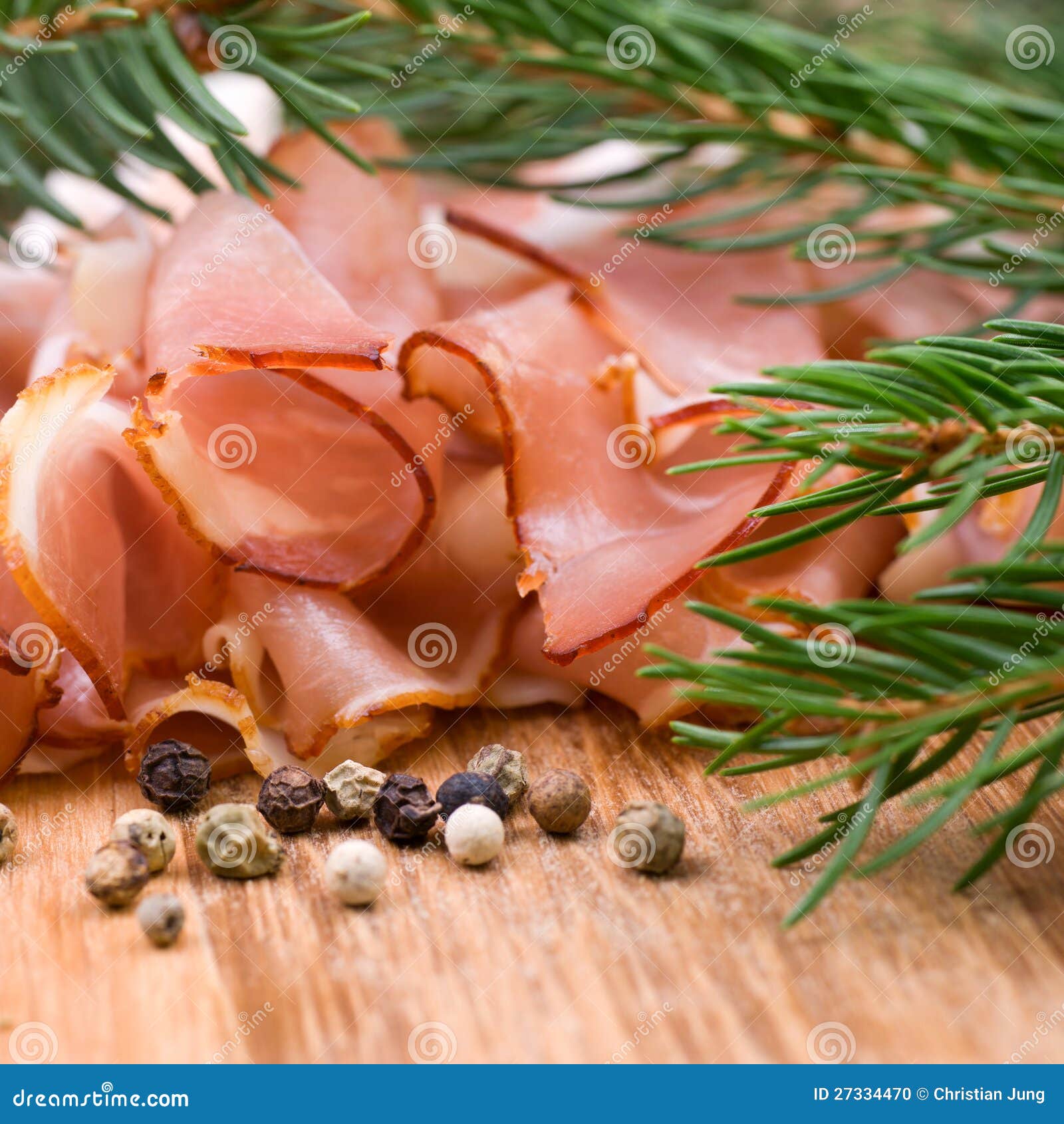 Cured ham stock photo. Image of appetizer, buffet, smoke 27334470