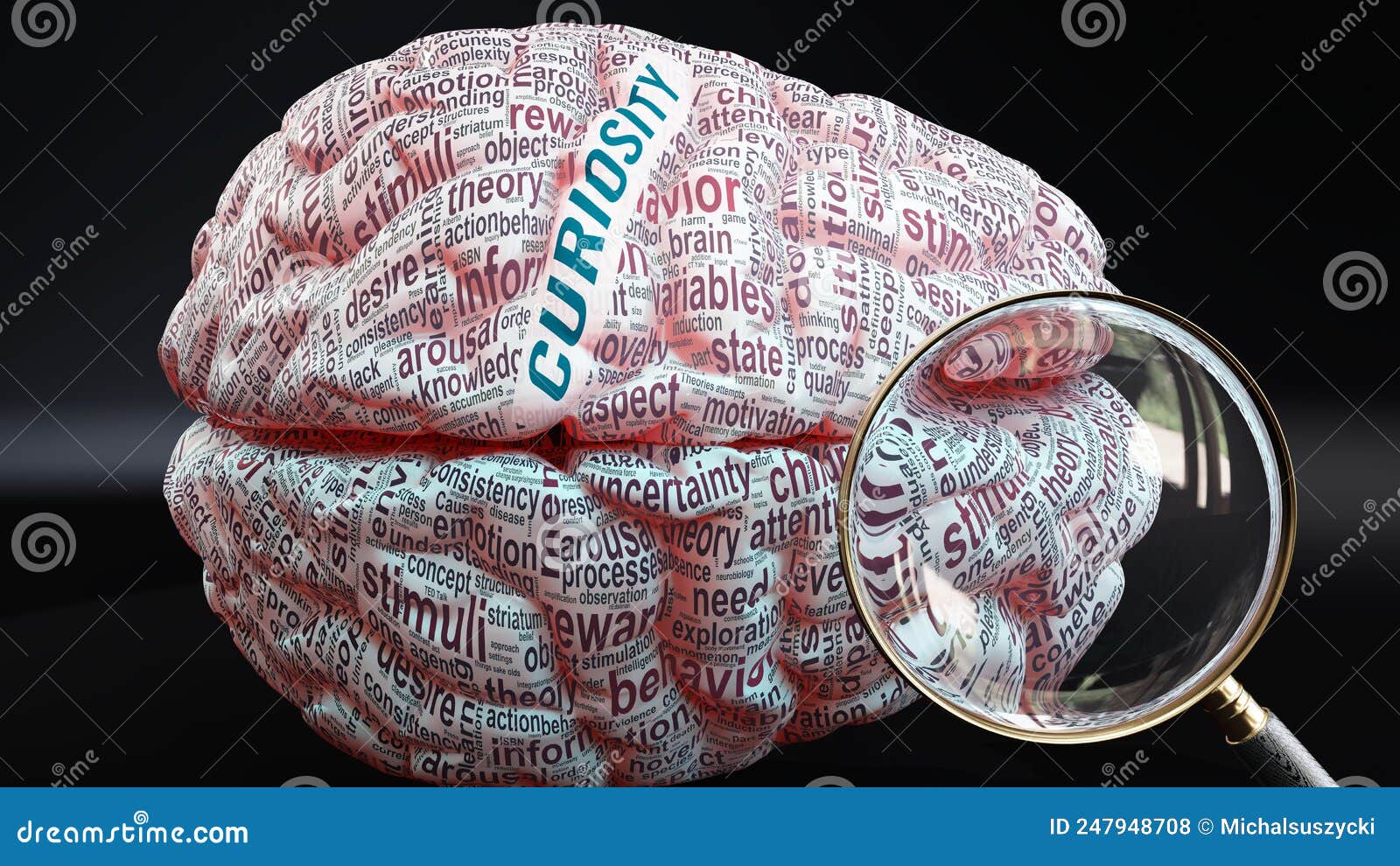 Curiosity In Human Brain Stock Illustration Illustration Of Brain 