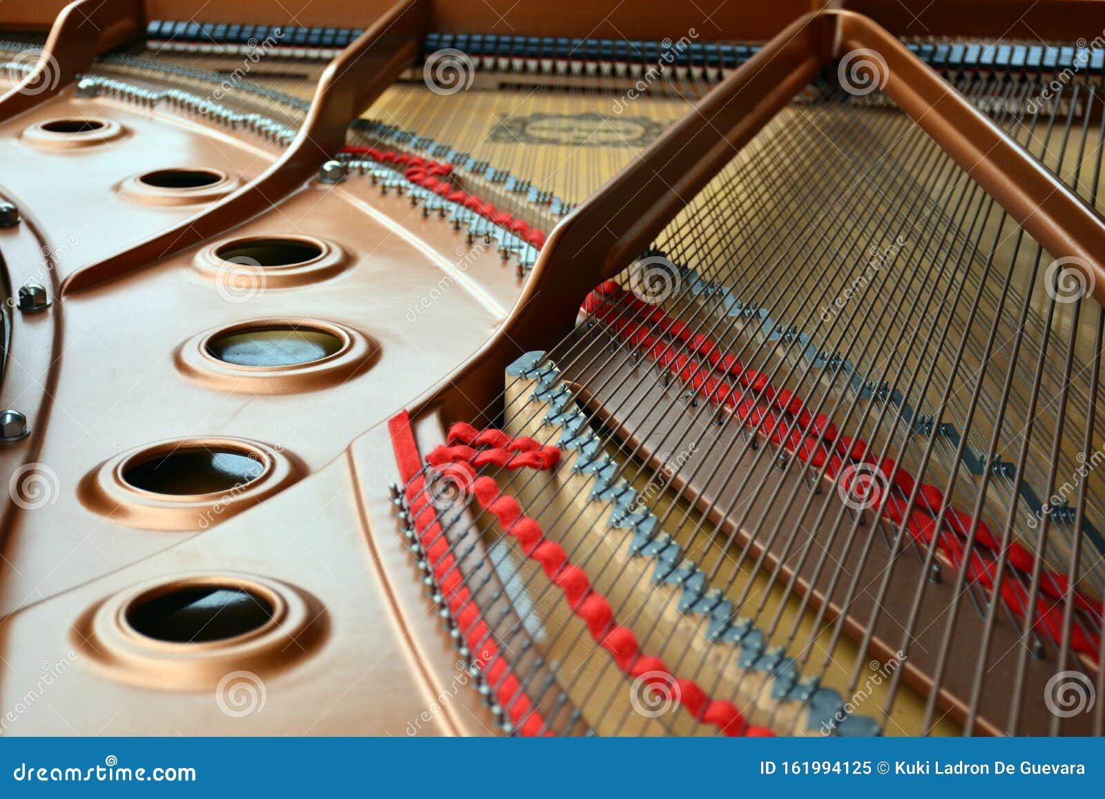 compenents inside a grand piano