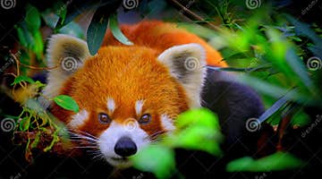 Curious red panda stock image. Image of panda, wildlife - 132360367